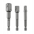 Zestaw bitów Parkside 3 sztuki 1/4" 1/2" 3/8"