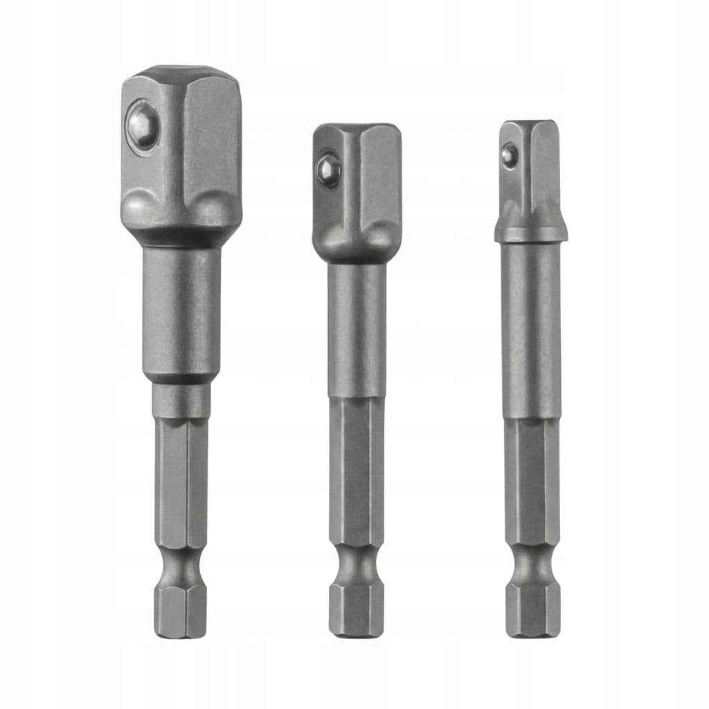 Zestaw bitów Parkside 3 sztuki 1/4" 1/2" 3/8"