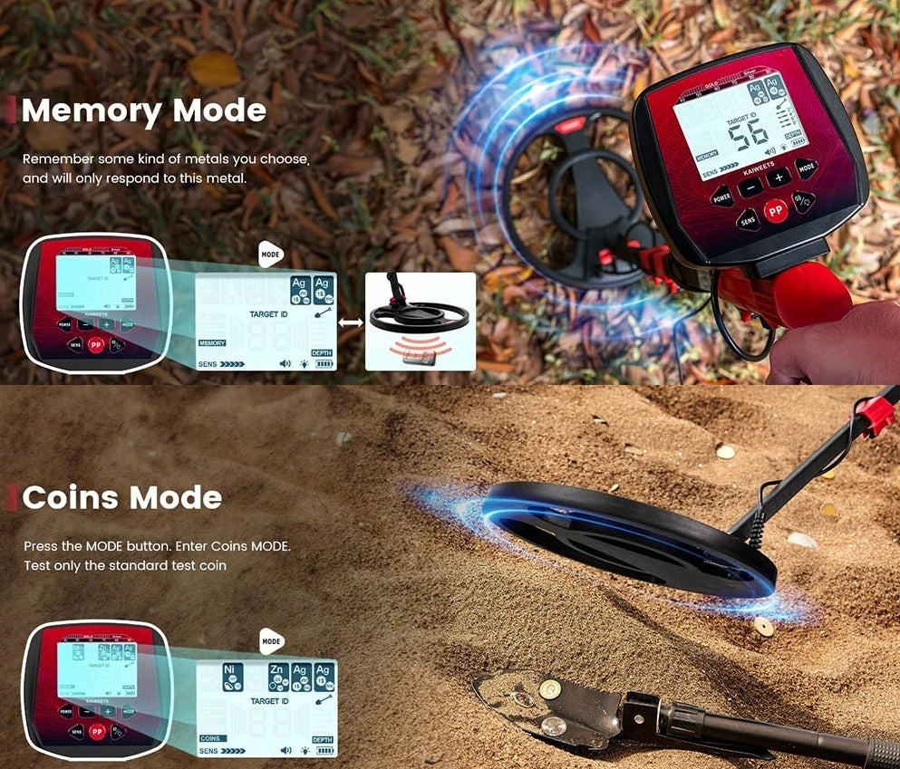 Wykrywacz metali KAIWEETS EXPLORER X I wodoodporny IP68 , wyświetlacz LCD