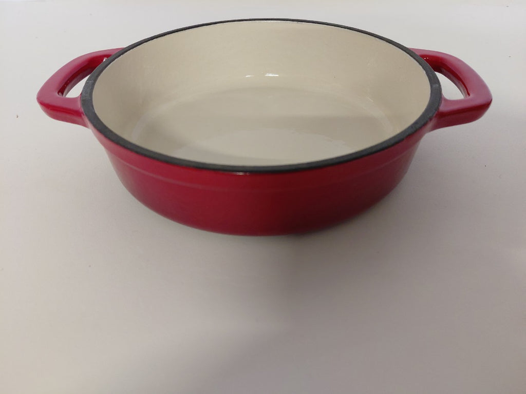 Żeliwne naczynie / kociołek / foremka Ernesto Cast Iron Casserole 600 ml (czerwona)