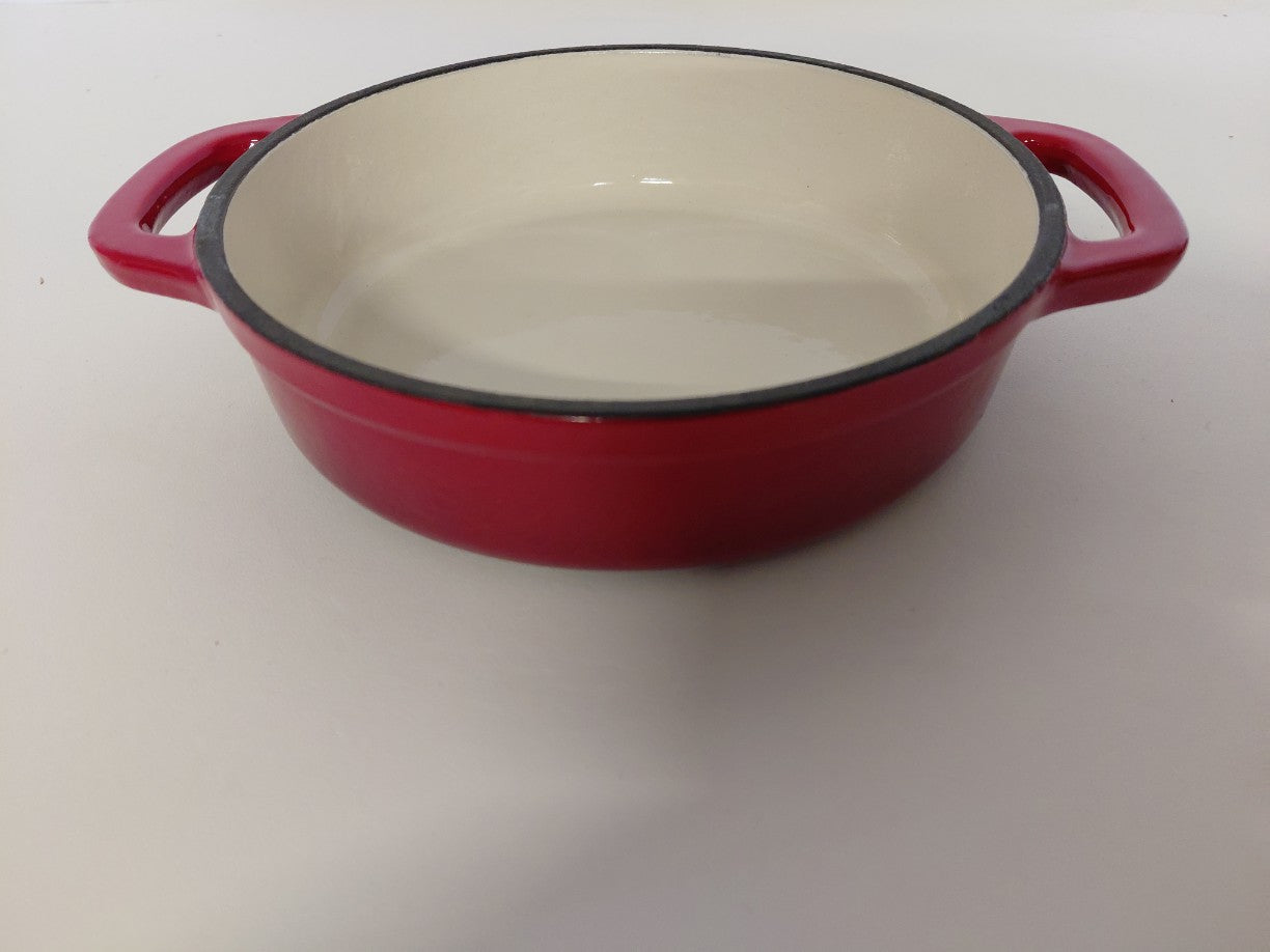 Żeliwne naczynie / kociołek / foremka Ernesto Cast Iron Casserole 600 ml (czerwona)