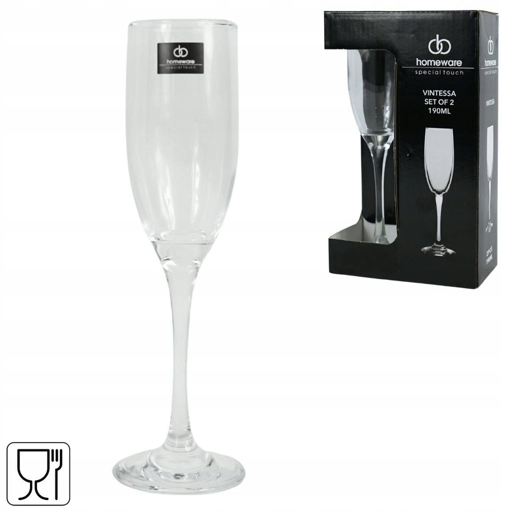 Kieliszek do szampana Homeware Vintessa 190 ml zestaw 2 szt. Premium