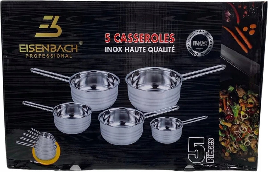 Zestaw garnków ze stali nierdzewnej 5-częściowy Eisenbach EB-SP5