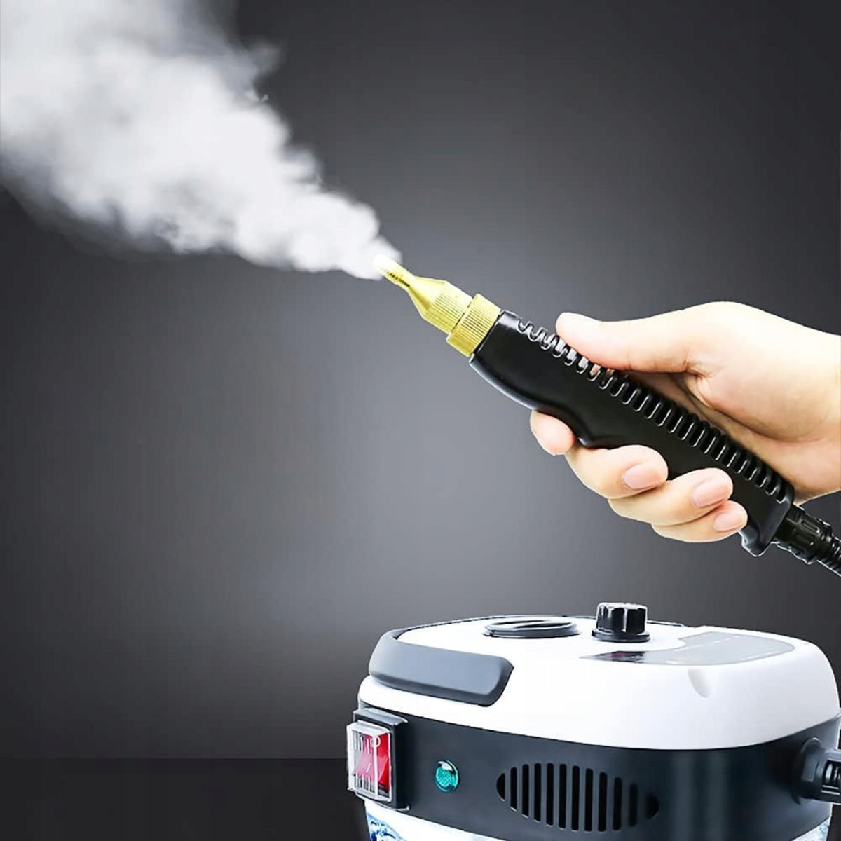 Myjka parowa VYZIO 1600 W, 1,6 l – miedziano-czarna