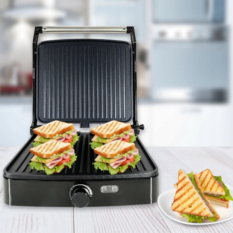 Panini grill elektryczny Eisenbach HW-1960 srebrny/szary 2000 W