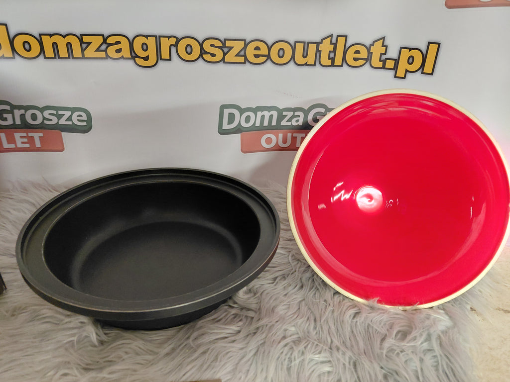 Tagine – Marokański Garnek Ceramiczny Czerwono-Czarny