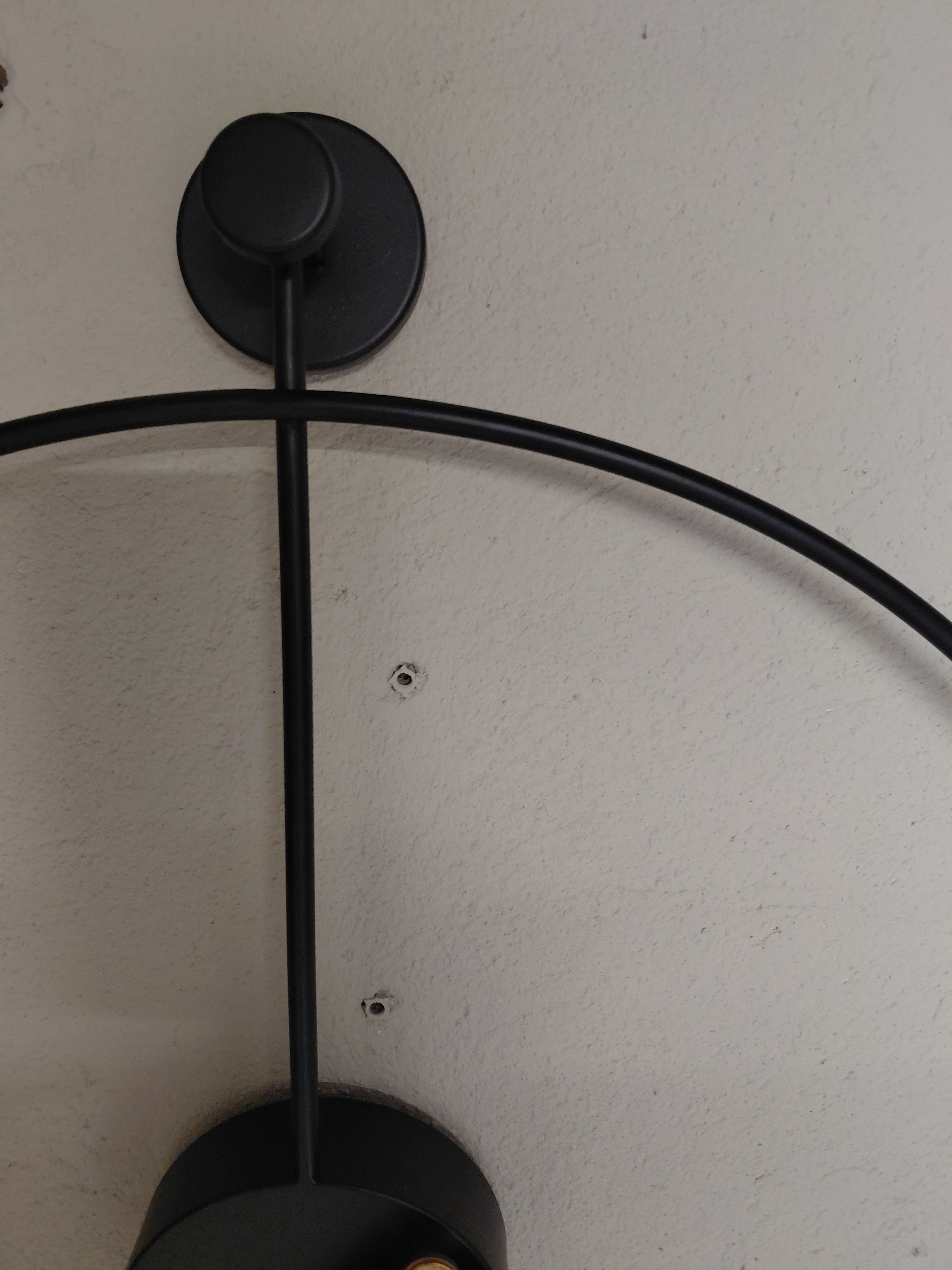Wall clock with pendulum 60 cm - black metal, Scandinavian style ❤️ living room decoration!