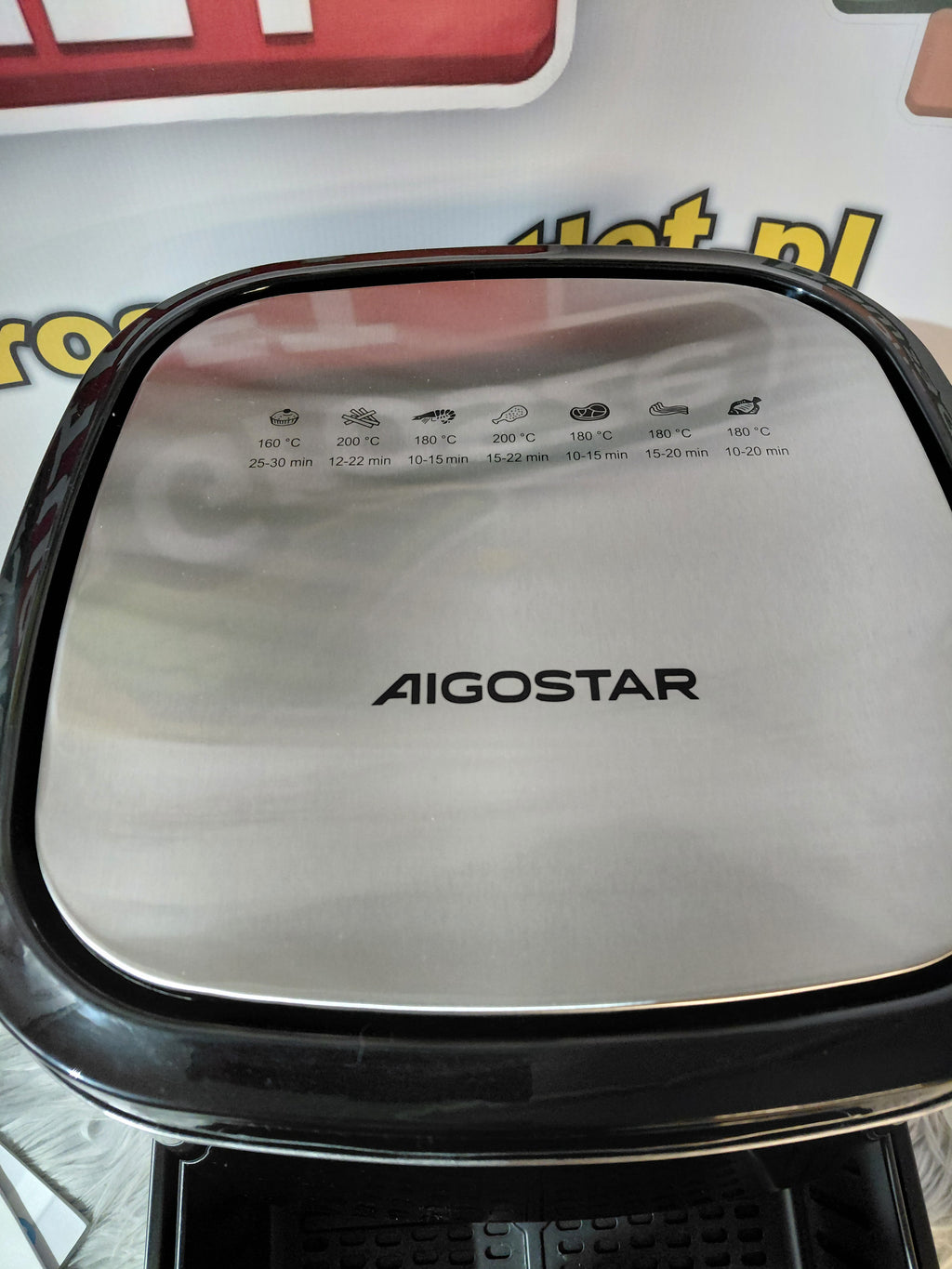 Aigostars Cube 300010IBT Air Fryer 7L 1900W Touch Panel