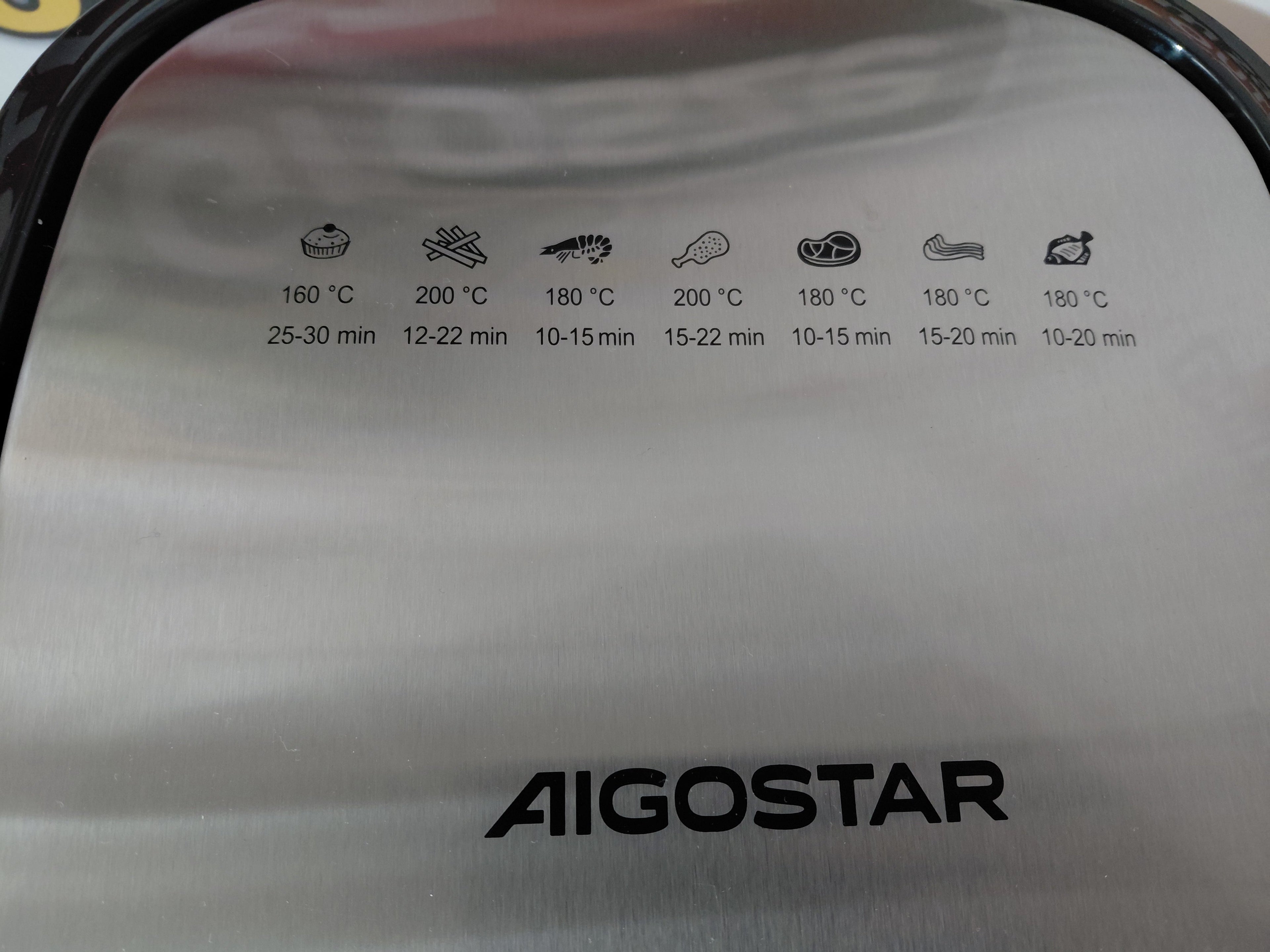 Aigostars Cube 300010IBT Air Fryer 7L 1900W Touch Panel
