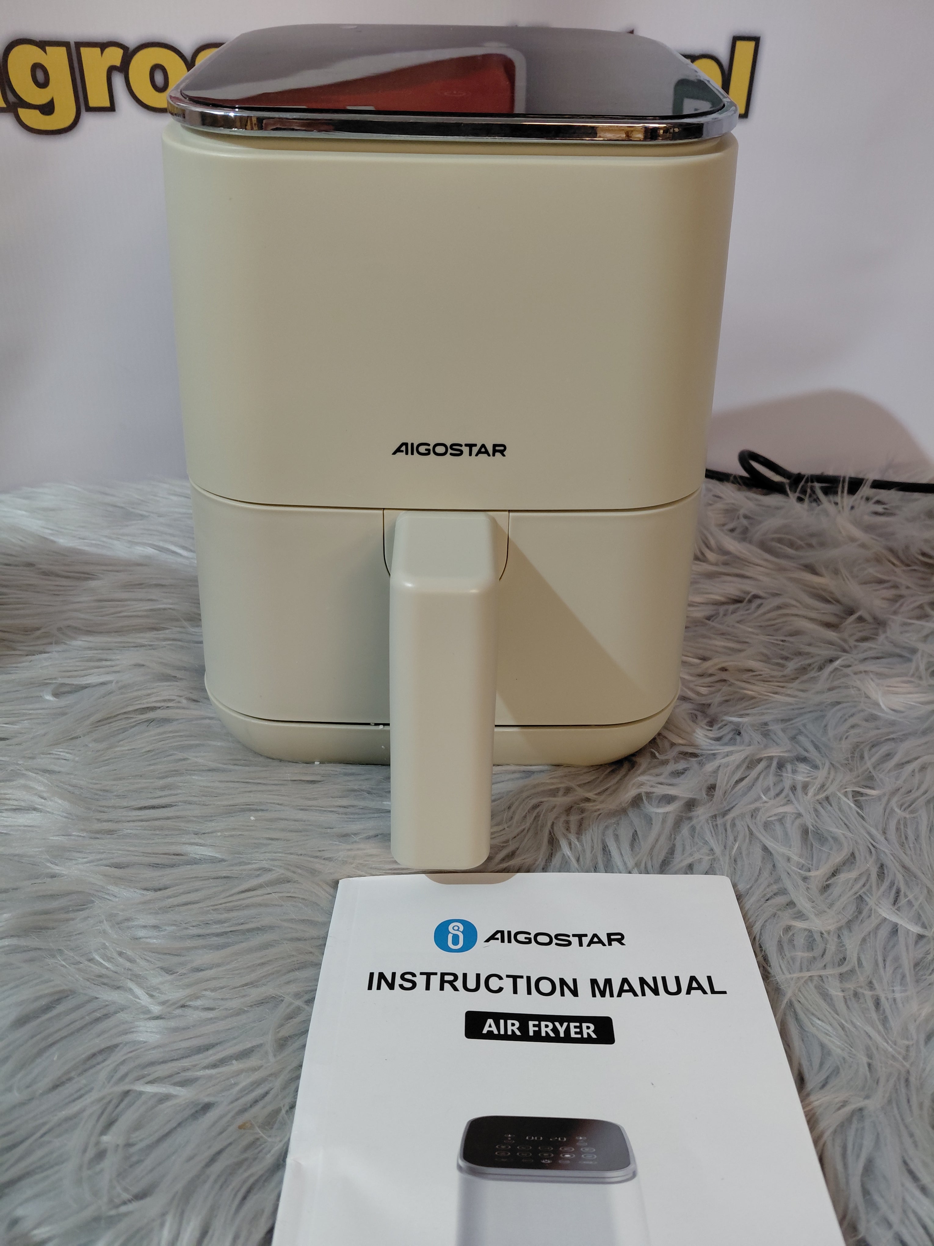 Aigostar Frytkownica Beztłuszczowa B30202O4L 2L – Air Fryer z Panelem Dotykowym