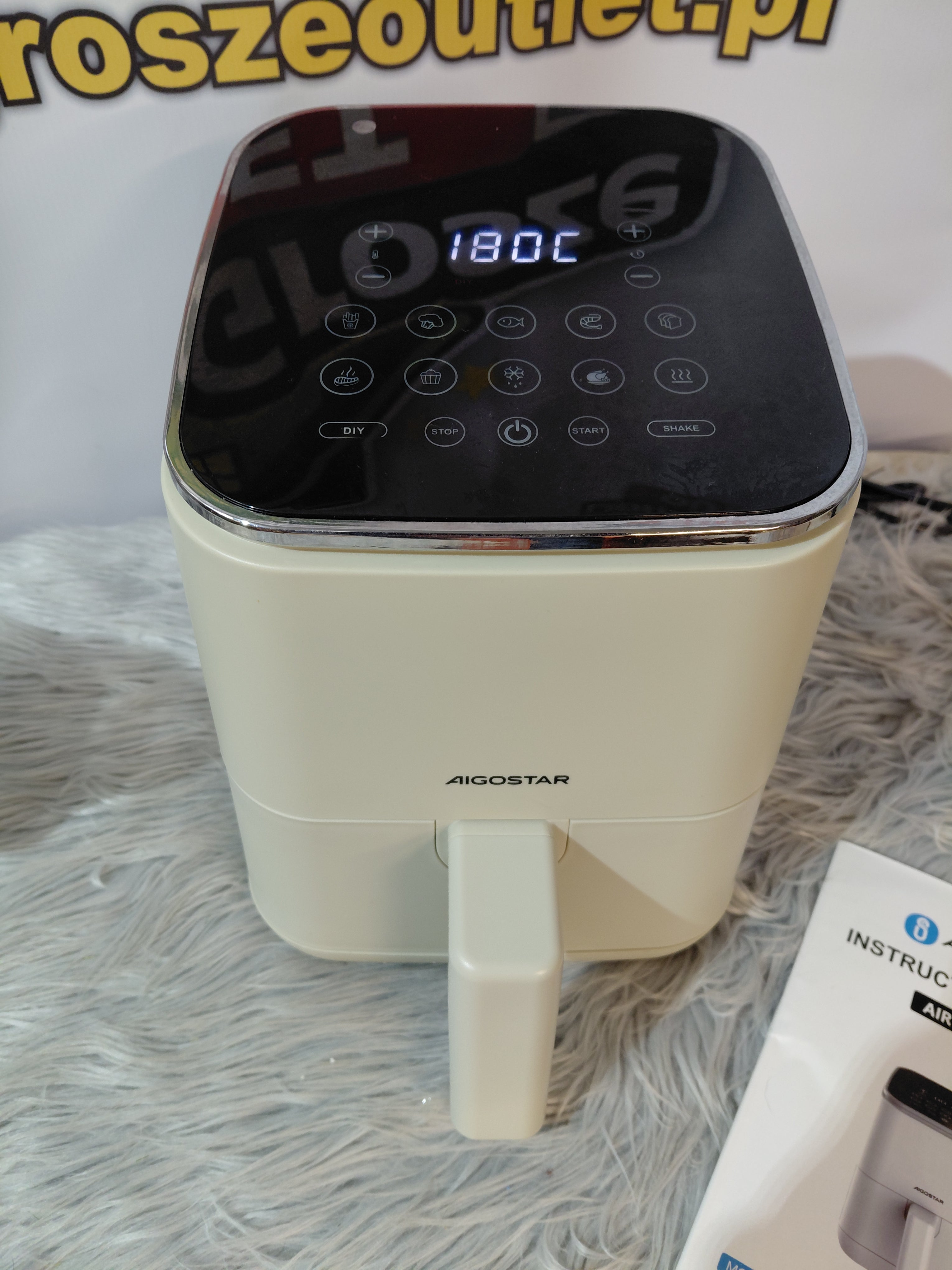Aigostar Air Fryer B30202O4L 2L – Air Fryer with Touch Panel