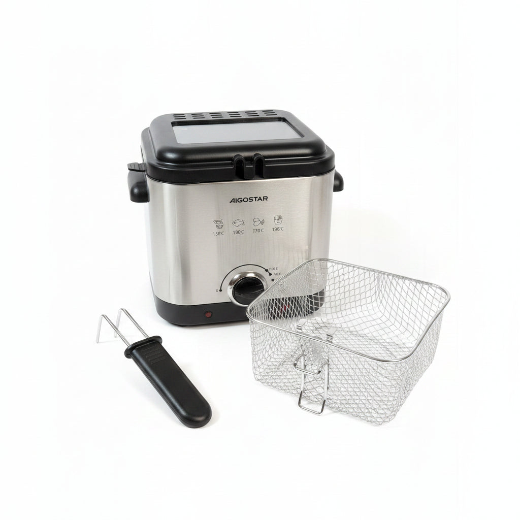 Aigostar 300004IZD - Frytkownica elektryczna 1,5L 1000W