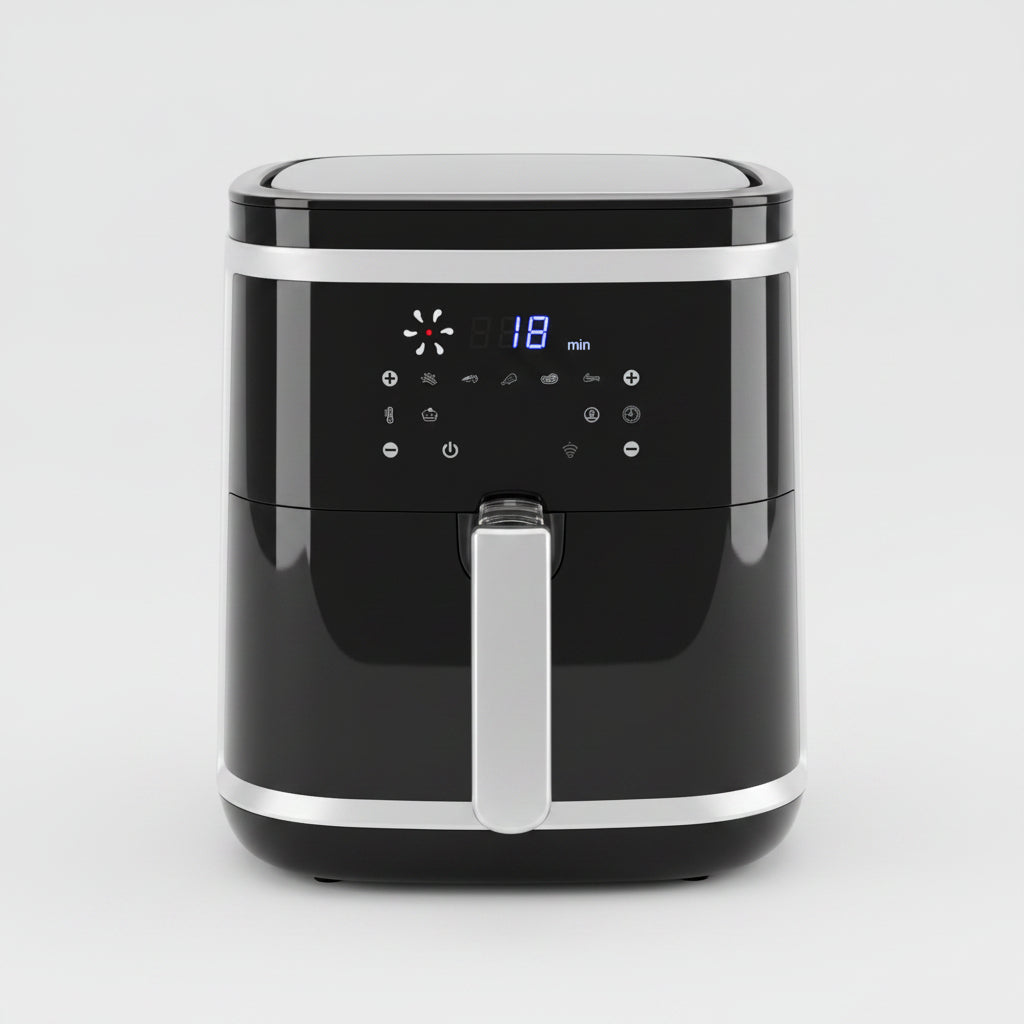 Aigostars 300010XQF Cube Smart Frytkownica Beztłuszczowa 7L 1900W Spryskiwacz Oleju