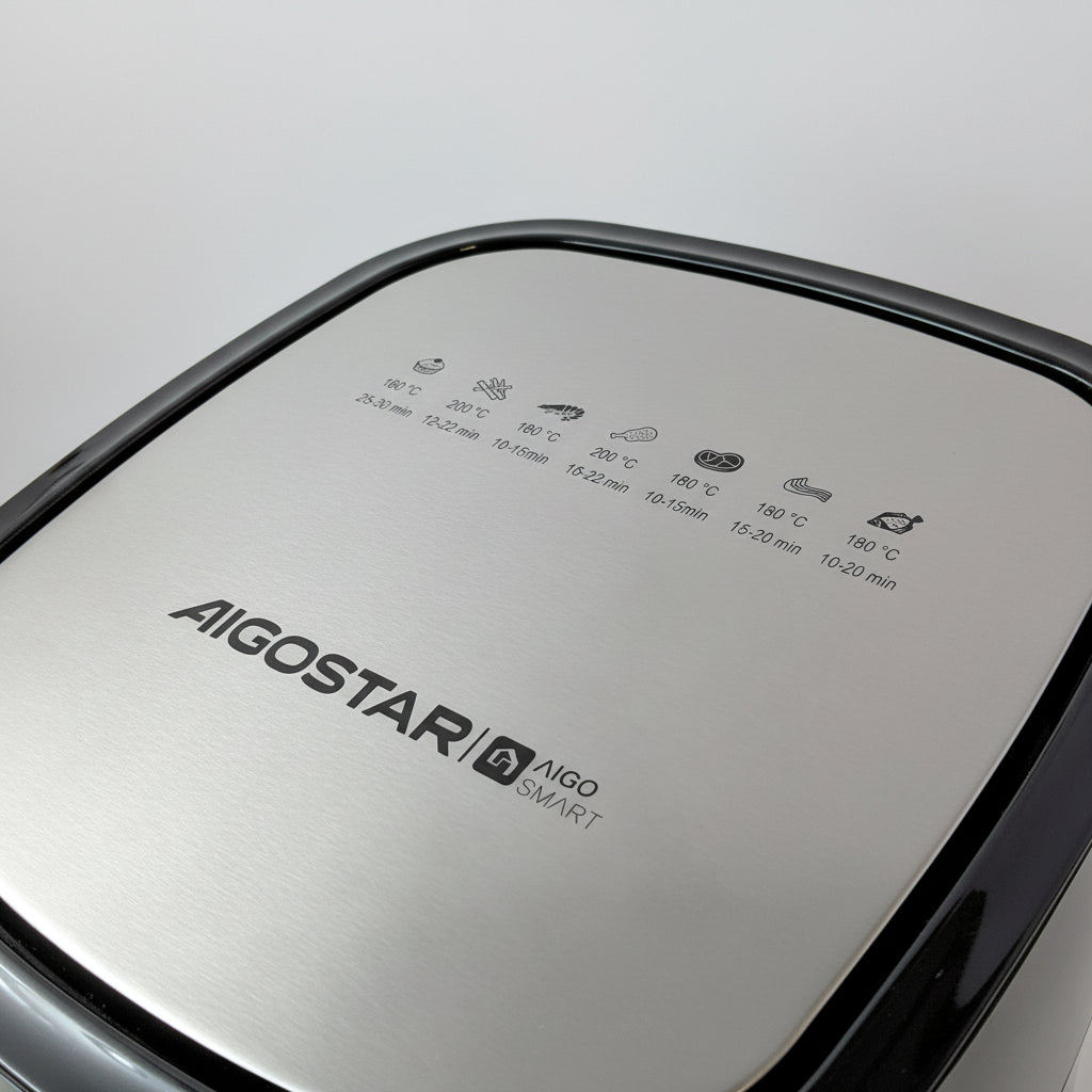 Aigostars 300010XQF Cube Smart Frytkownica Beztłuszczowa 7L 1900W Spryskiwacz Oleju