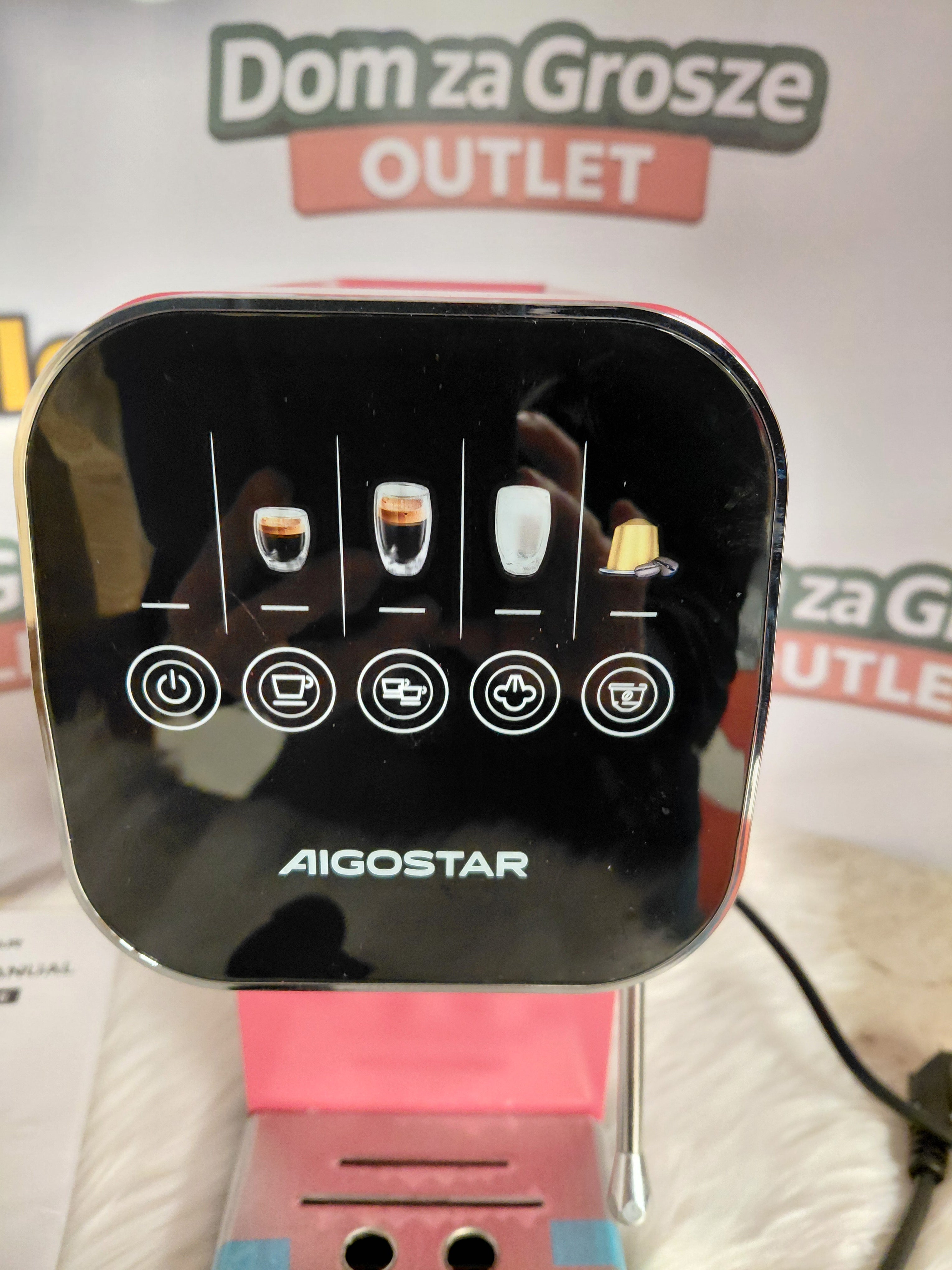 Aigostar Espresso Machine – Cappuccino and Latte at Home, LCD Panel, Frothing Nozzle ❤️