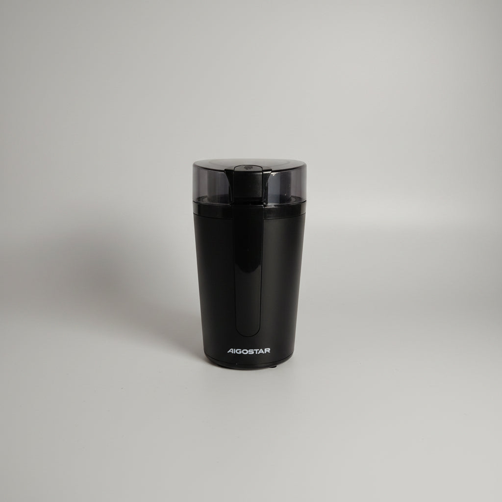 Aigostar Electric Coffee Grinder - stainless steel, grinds coffee, spices, and herbs ☕ easy to use!