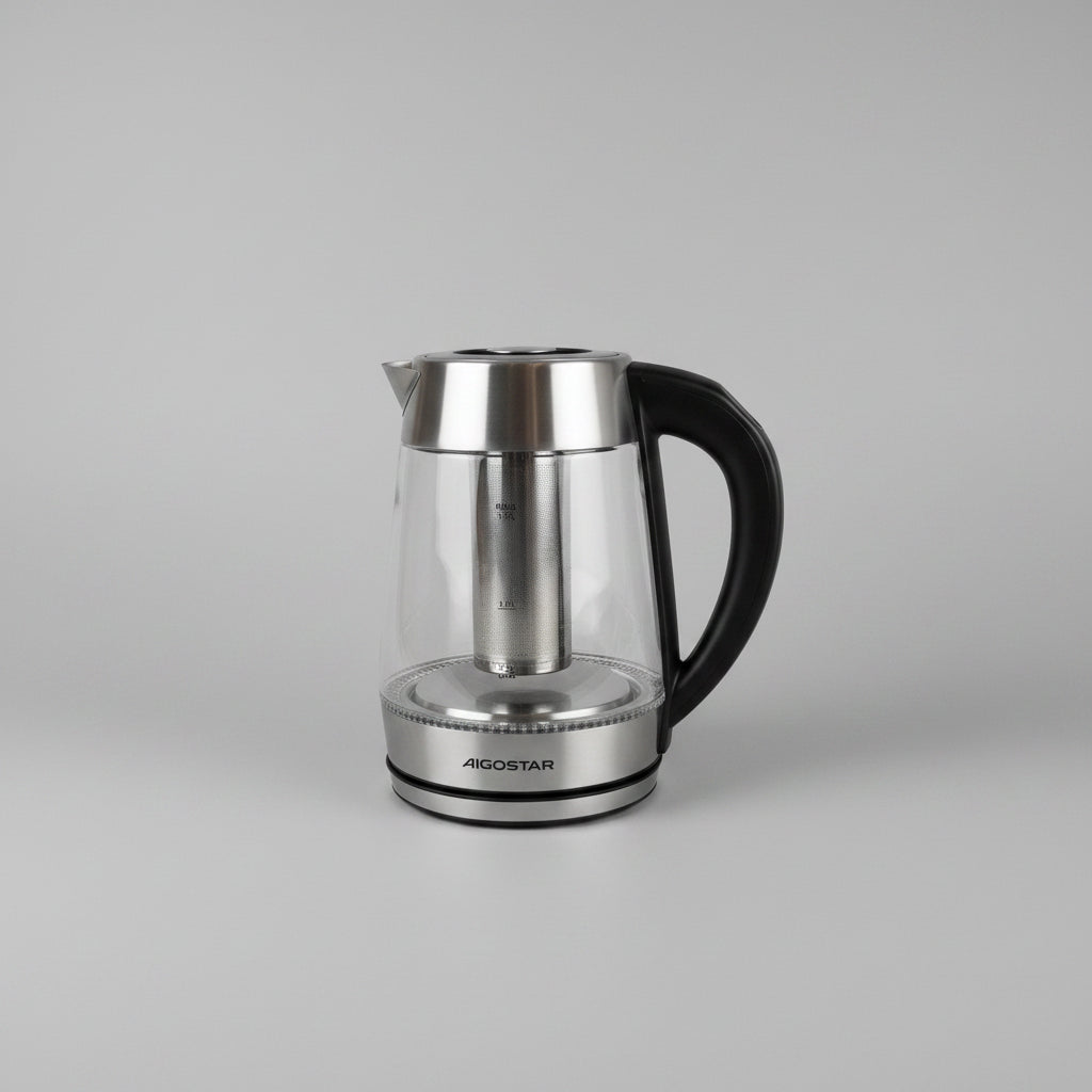 Aigostar – glass electric kettle with temperature control and infuser, 1.7L (new)