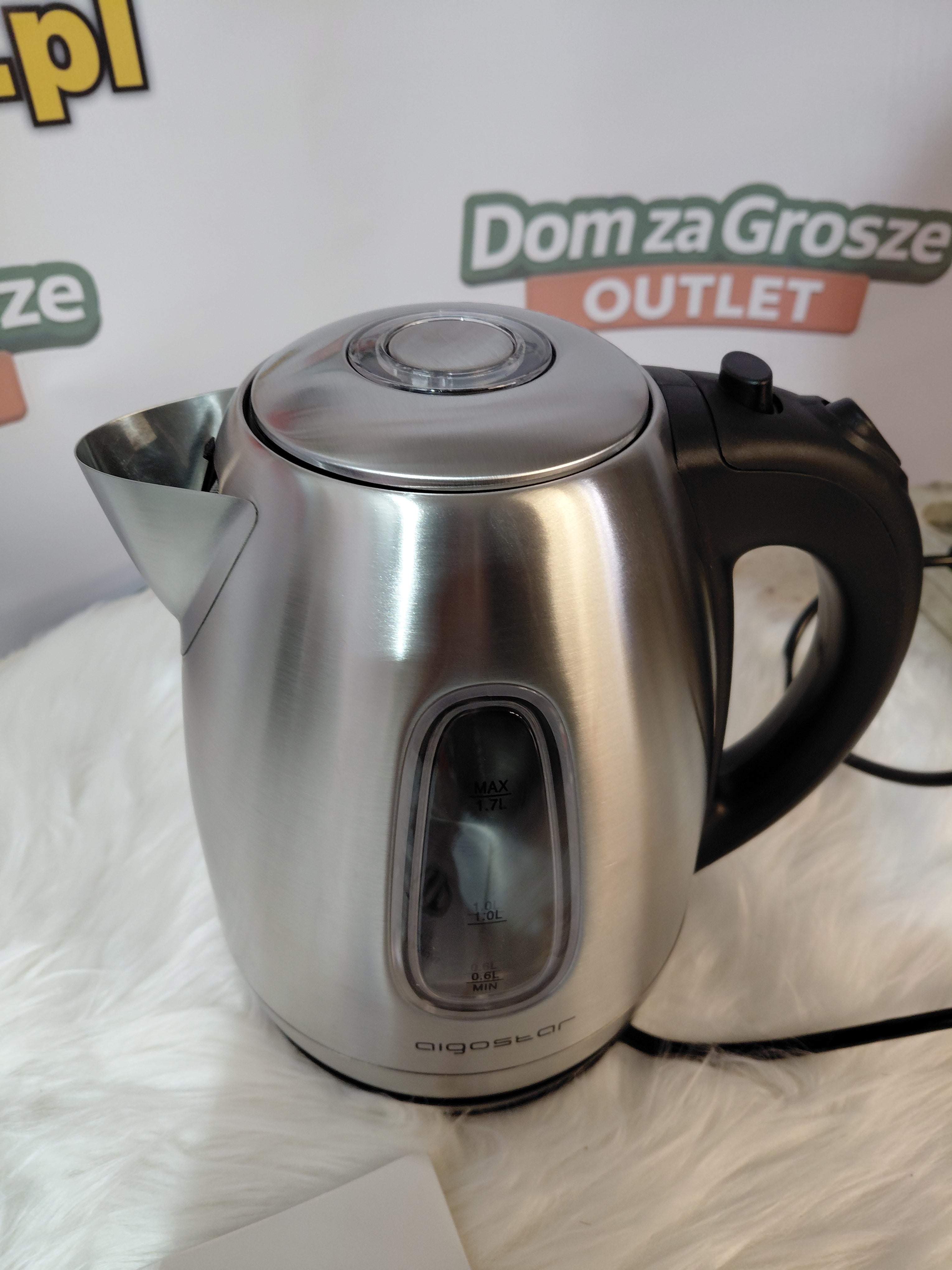 Aigostar – Czajnik Elektryczny ze Stali Nierdzewnej 1,5L 300104CDZ (nowy)