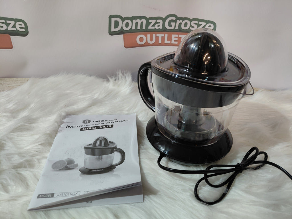Aigostar 300101RGX Sokowirówka Elektryczna do Cytrusów 40W Dzbanek Sitko Czarna