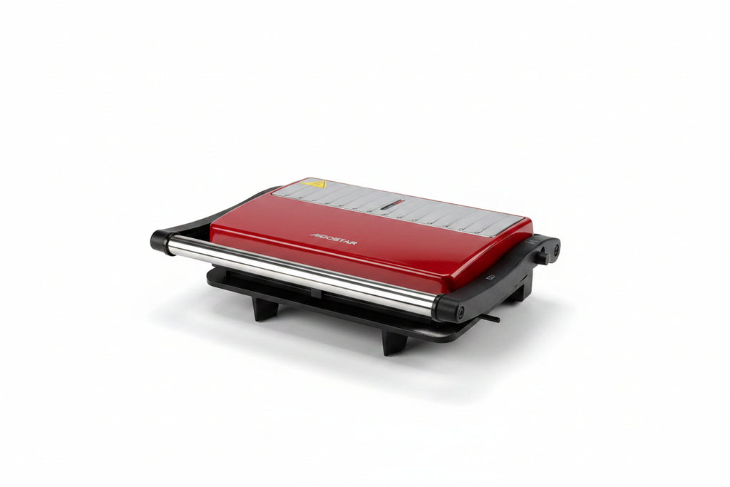 Opiekacz Panini Maker Aigostar – rowkowane płyty, powłoka marmurkowa, ~1500W 🔥 idealny na tosty i grill!