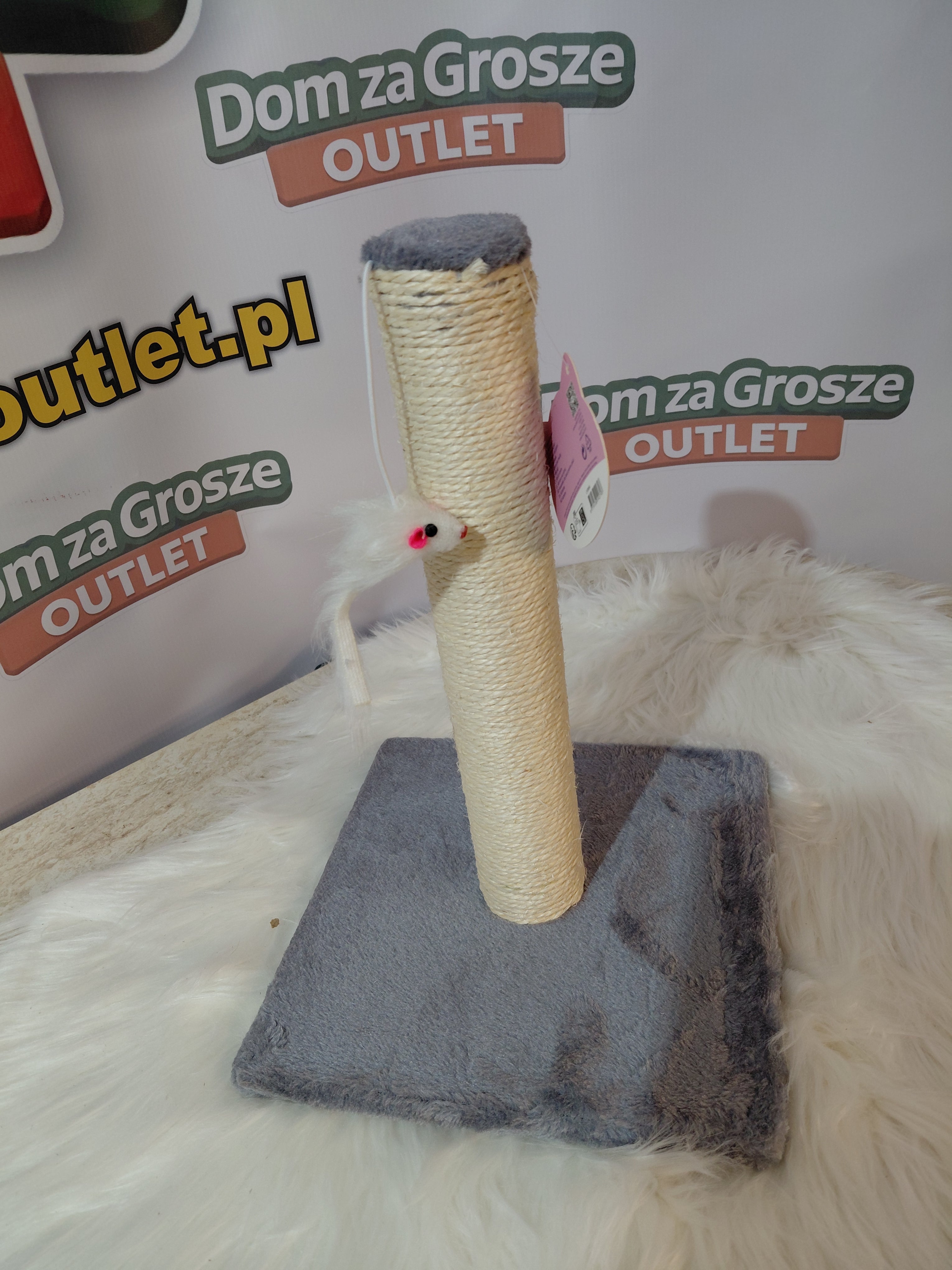 Drapak dla Kota Cat Line - Słupek Sizalowy, Podstawa 25x25 cm, Wysokość 33 cm