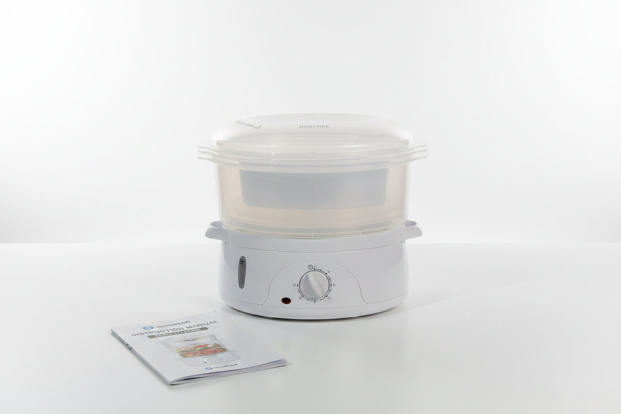Aigostar 3-Tier Electric Steamer - healthy steam cooking, rice tray, BPA Free 🥦