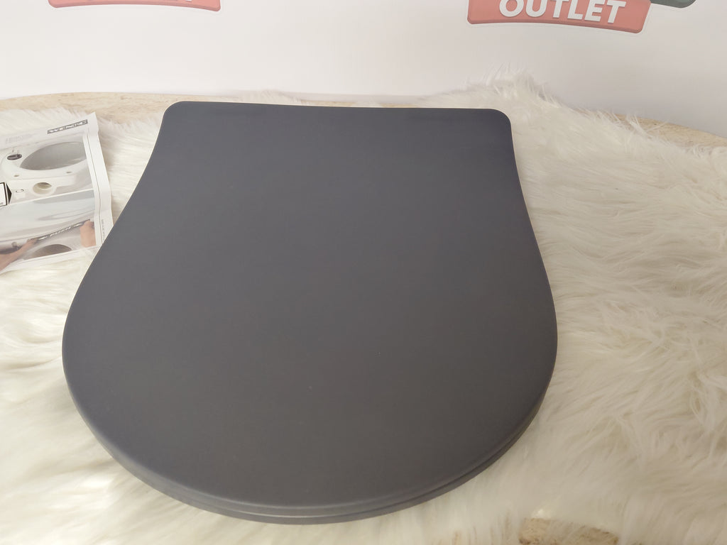 Wenko - Soft-Close toilet seat, duroplast, anthracite (new)