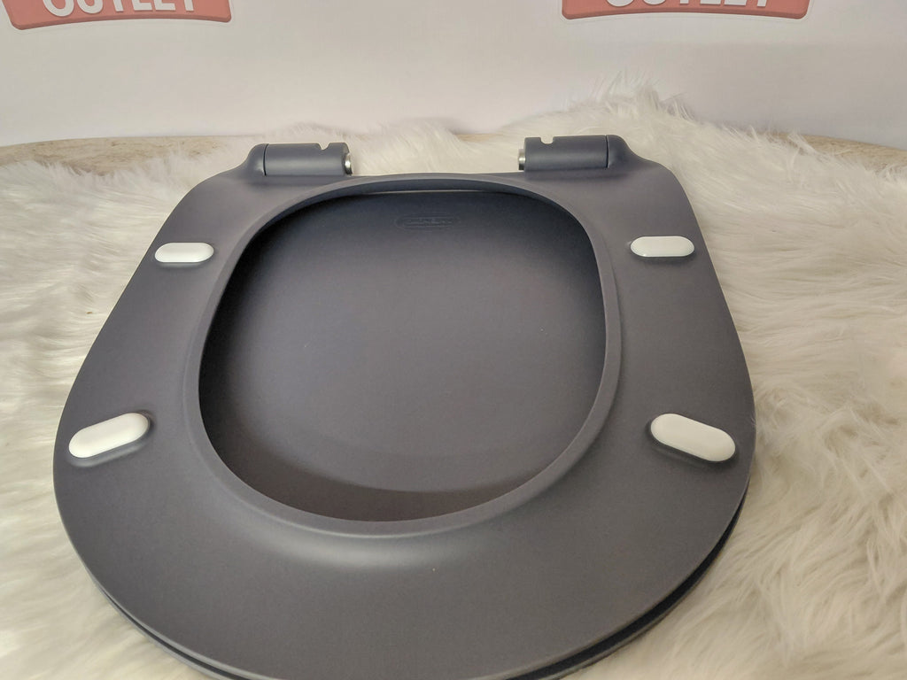 Wenko - Soft-Close toilet seat, duroplast, anthracite (new)