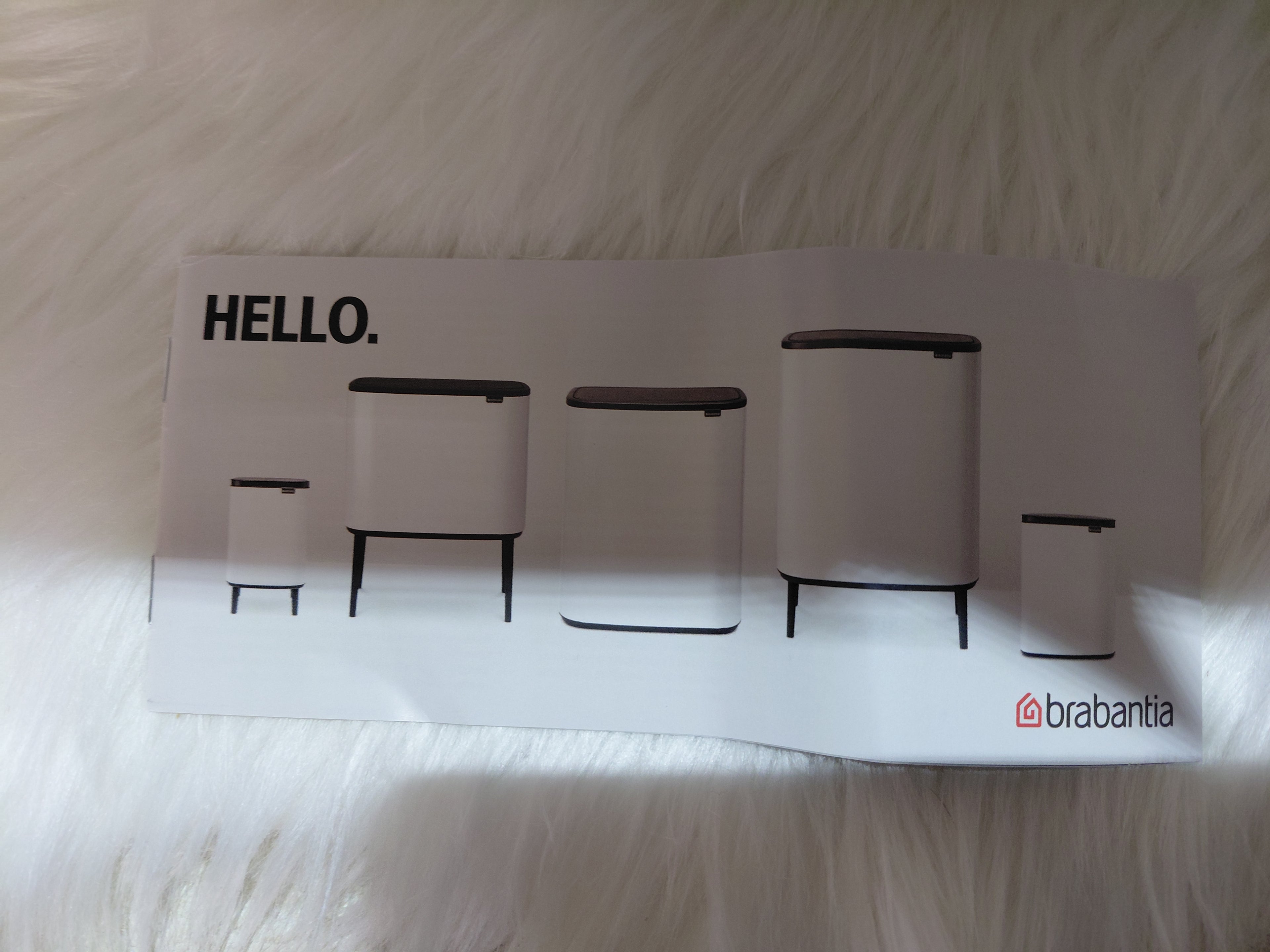 Brabantia Bo Touch Bin - 11+23L dual compartment waste bin, Soft Beige (new)