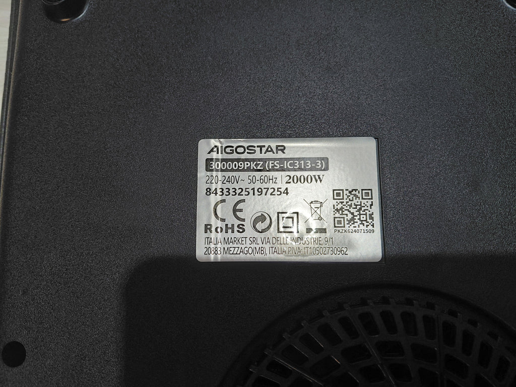 Aigostar - single induction hob with touch panel (ex-display)