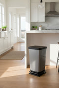 Rotho - pedal bin 40 L, carbon pattern, black (new)