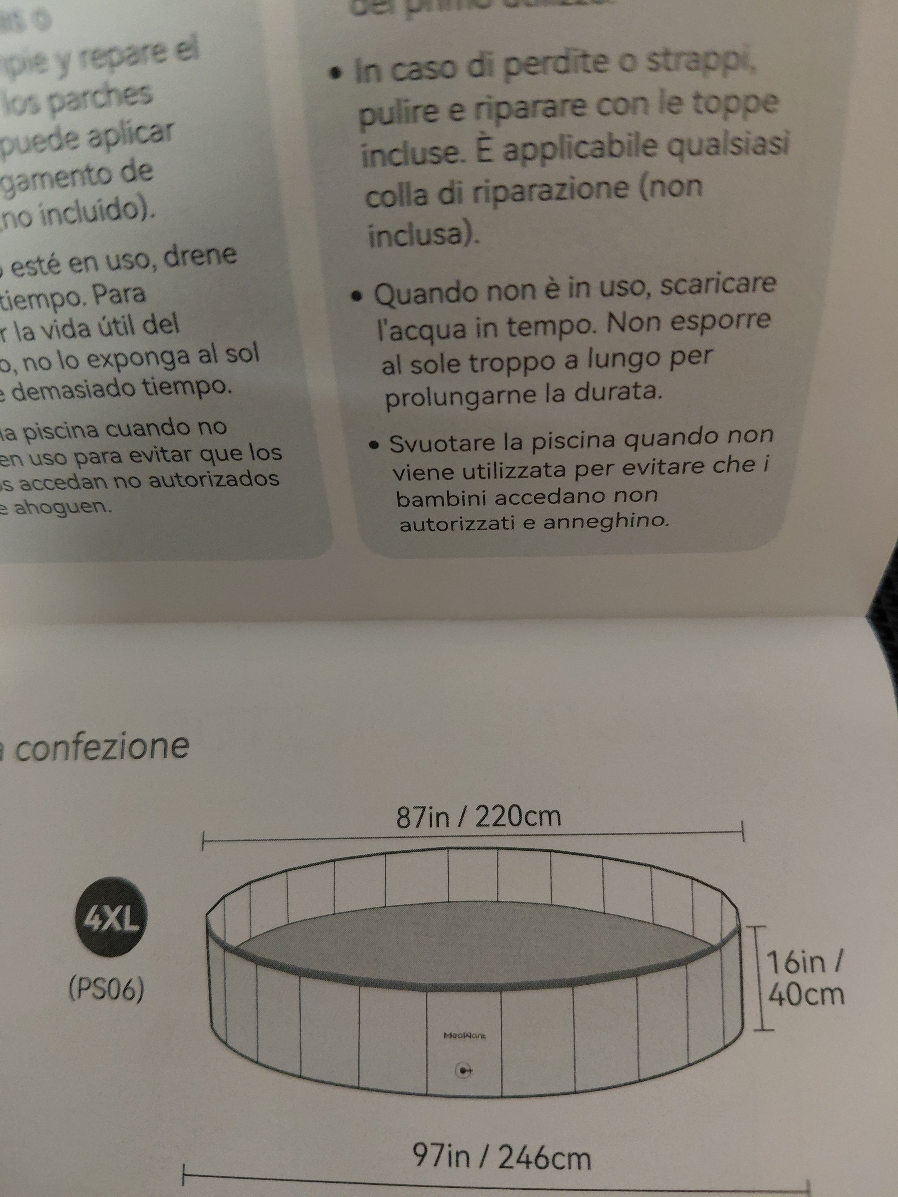 Meowant Foldable Dog Bathing Pool – składany basen dla psa 4XL (220 cm)
