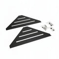 Black Triangular Wall Shelves – Set of 2 | 20 cm