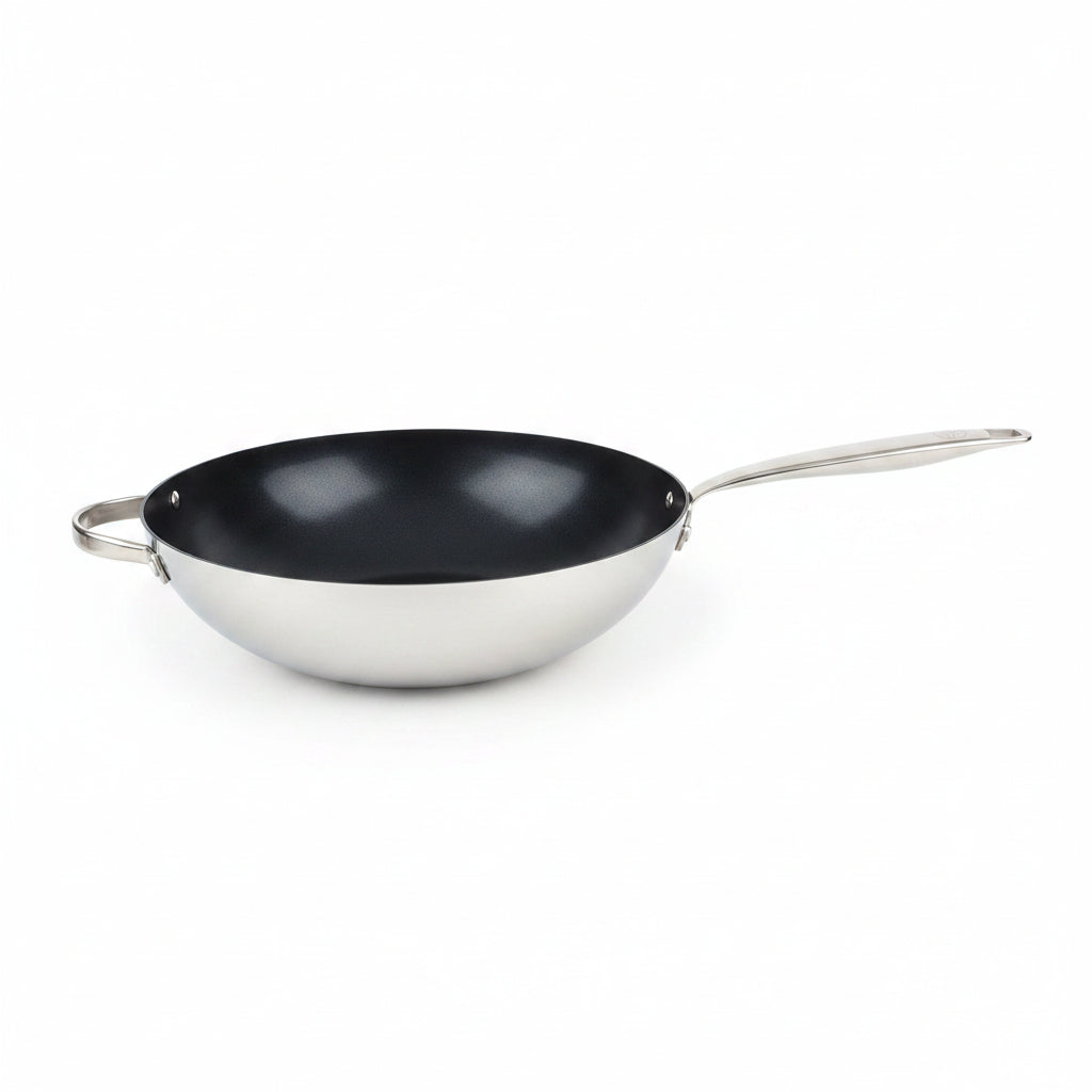 Wok stalowy BE Essential - bezpieczna powloka, profesjonalne gotowanie w domu
