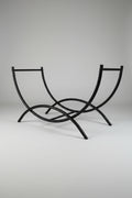 Kosz na drewno Relaxdays – Stojak metalowy 66x35x31 cm
