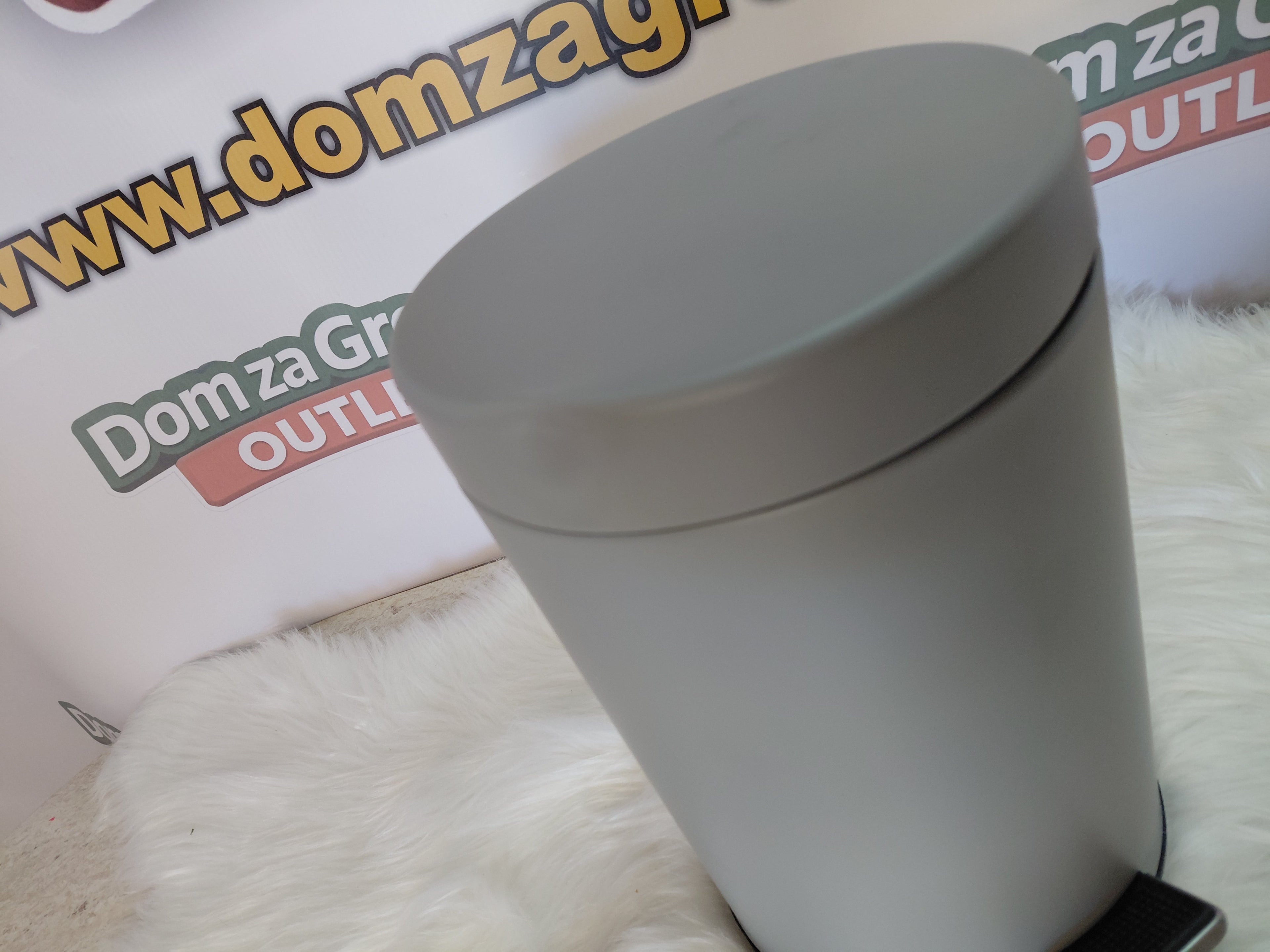 Kosz na śmieci z pedałem 3L szary mat - OUTLET