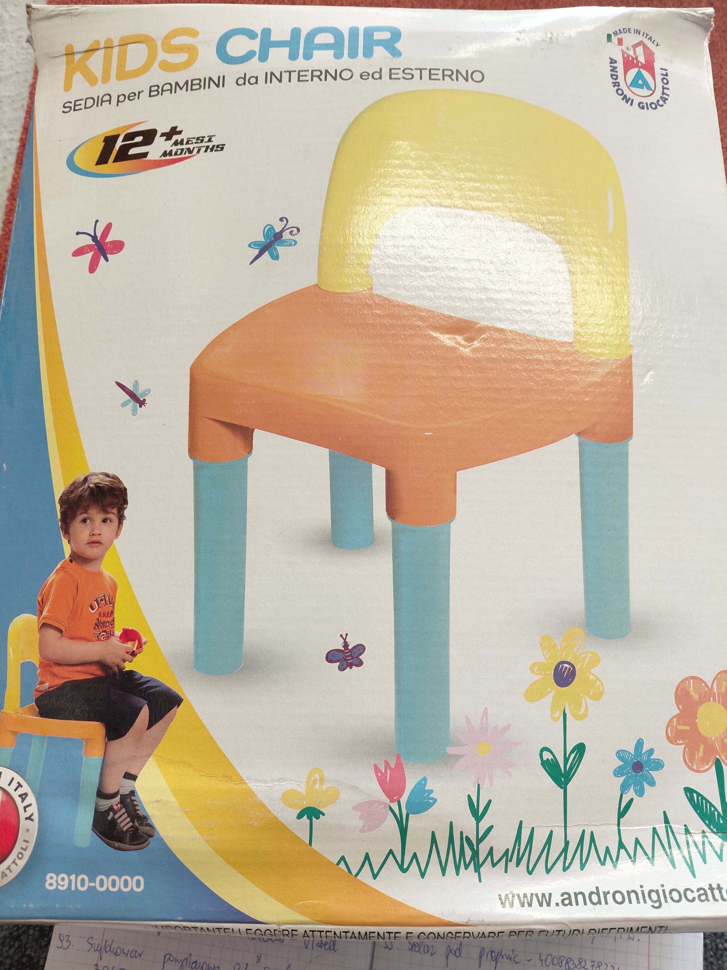 Androni Giocattoli Kids Chair - Krzesełko dziecięce 32x26x45,5 cm | OUTLET