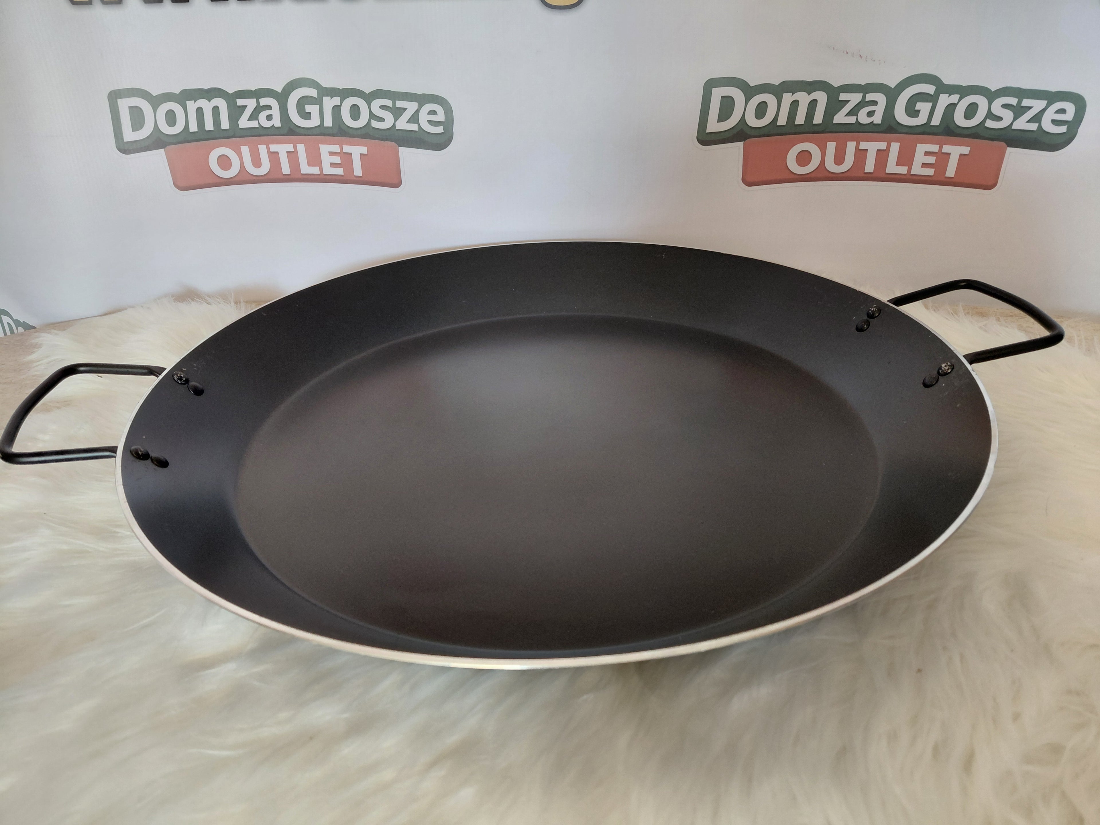 Patelnia do Paelli 50 cm Stalowa Indukcja 2 Uchwyty Stan Outlet