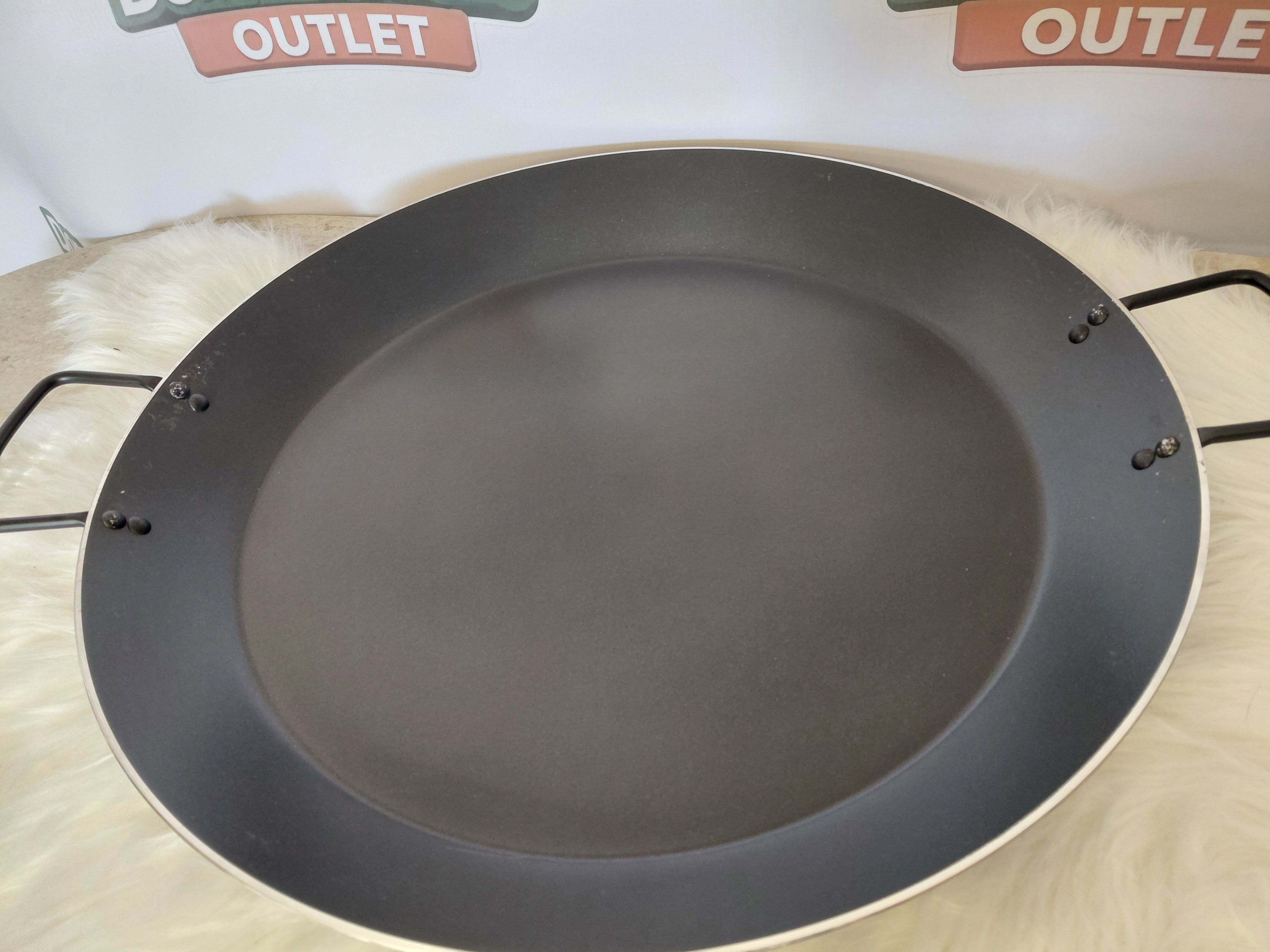 Patelnia do Paelli 50 cm Stalowa Indukcja 2 Uchwyty Stan Outlet