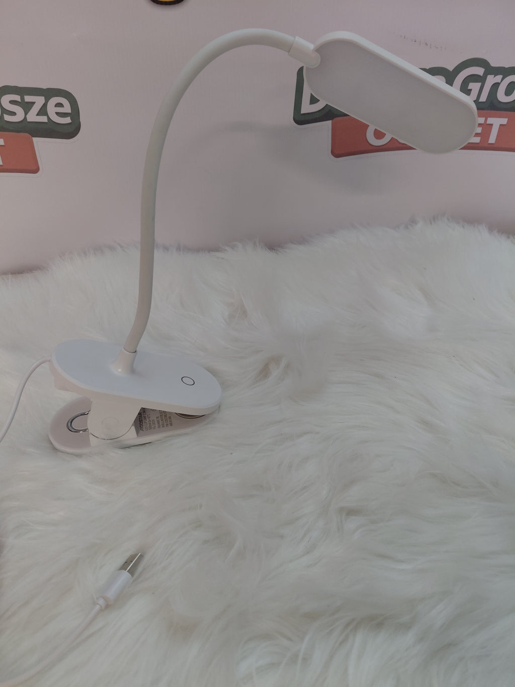 Aigostars FZ221212 Lampka LED Klips Elastyczna Szyja 2,5W USB Biurko Lektura
