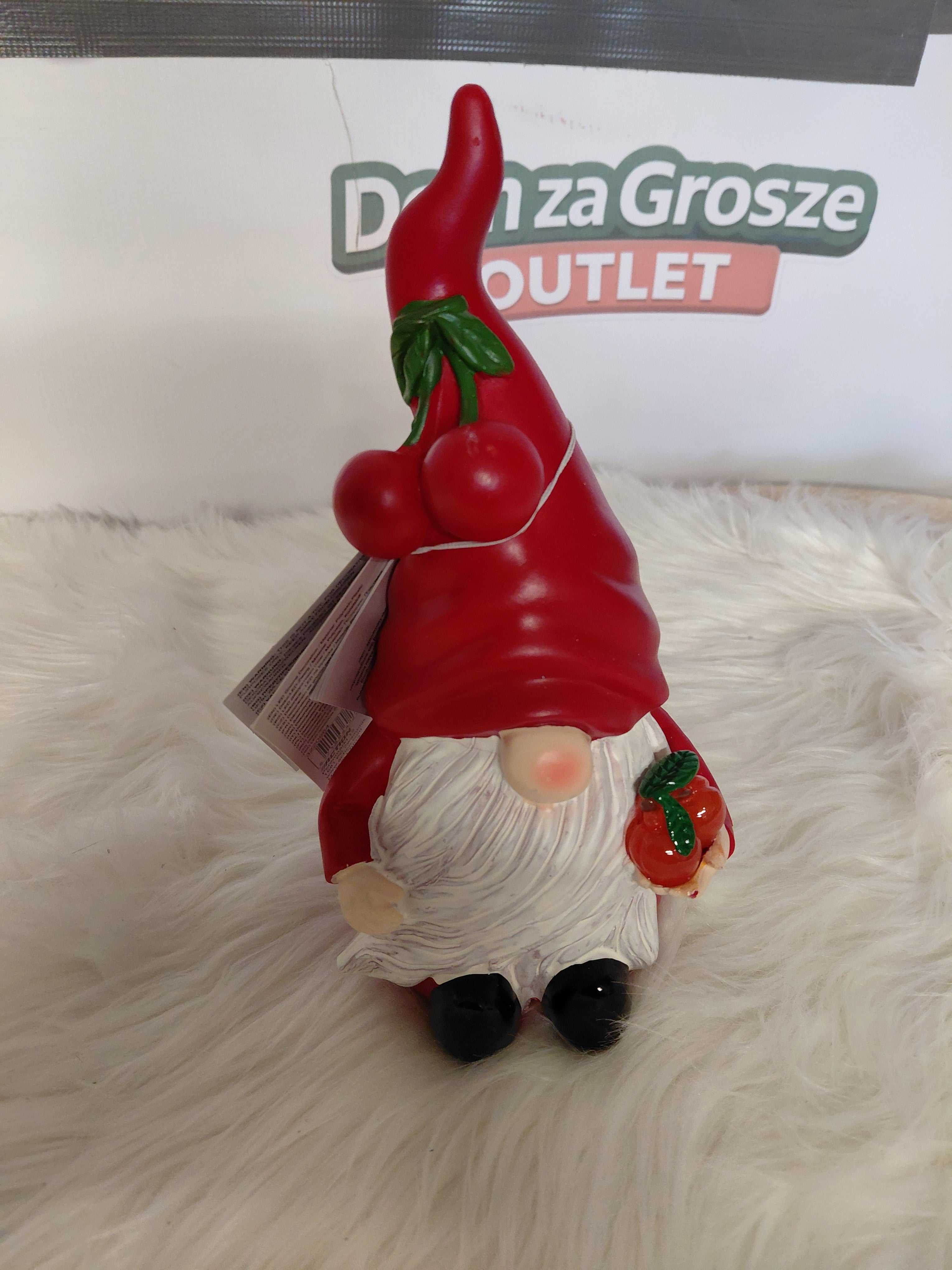 Figurki skrzaty dekoracyjne zestaw 3 szt. 23 cm - owocowe, urocza dekoracja domu!