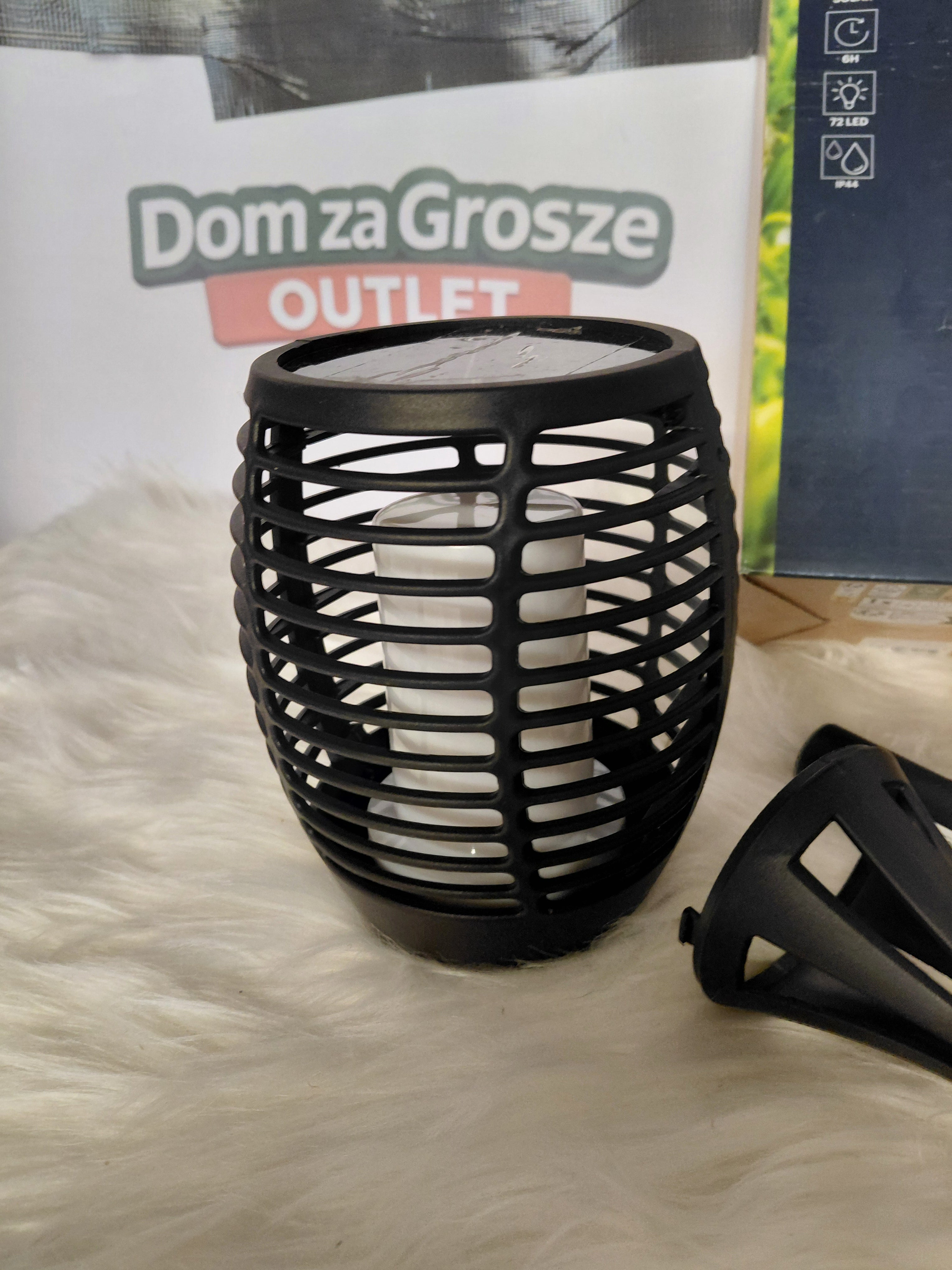 Grundig Solarna pochodnia ogrodowa LED - efekt żywego płomienia, 78 cm