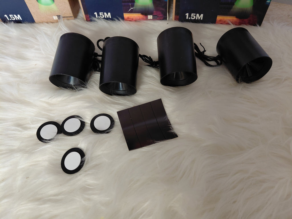 Grundig LED Party Light - 4 kolorowe lampki USB z magnesami, 1.5 m