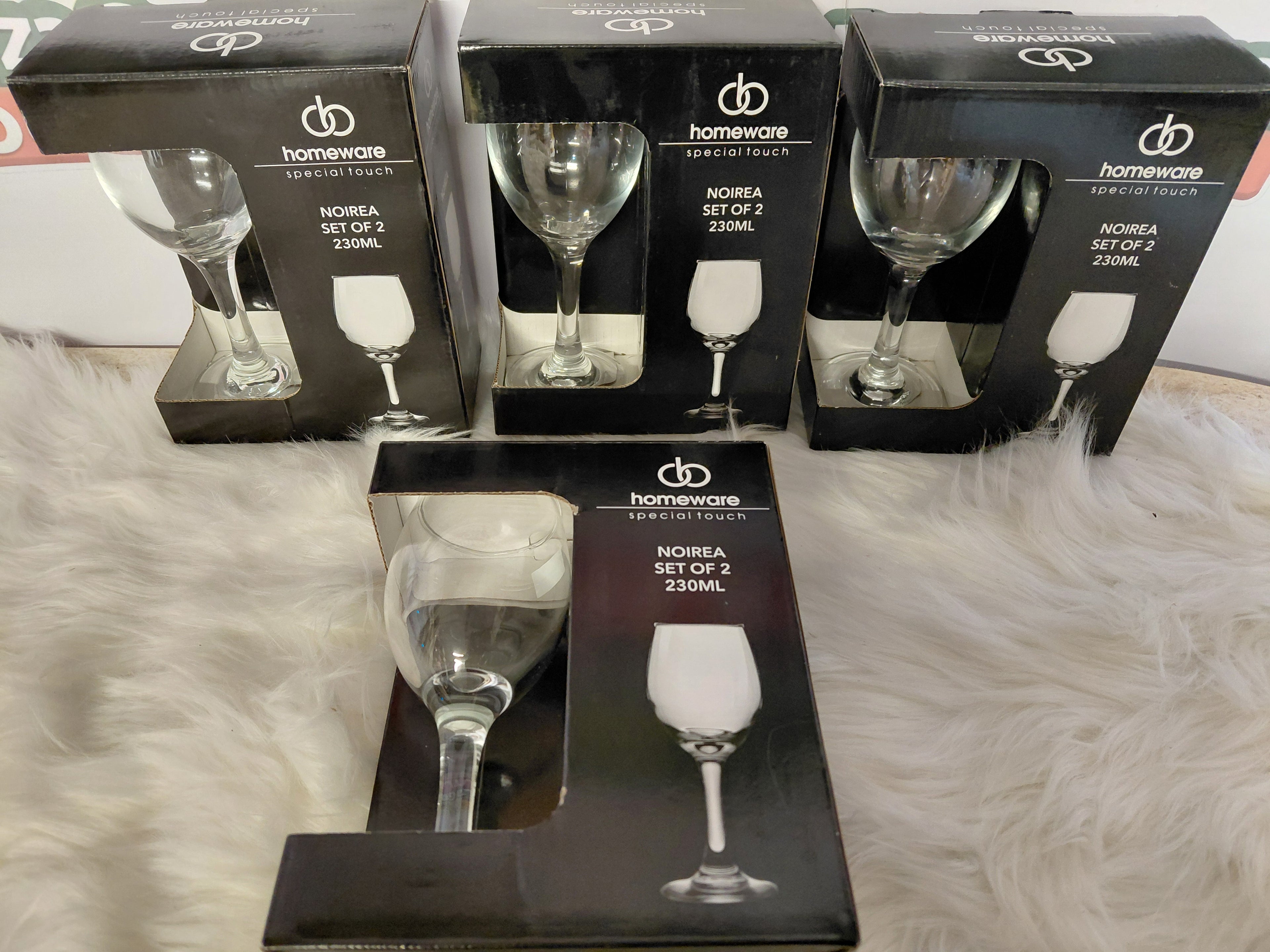 Homeware Special Touch NOIREA Kieliszki 230ml zestaw 2 szt.