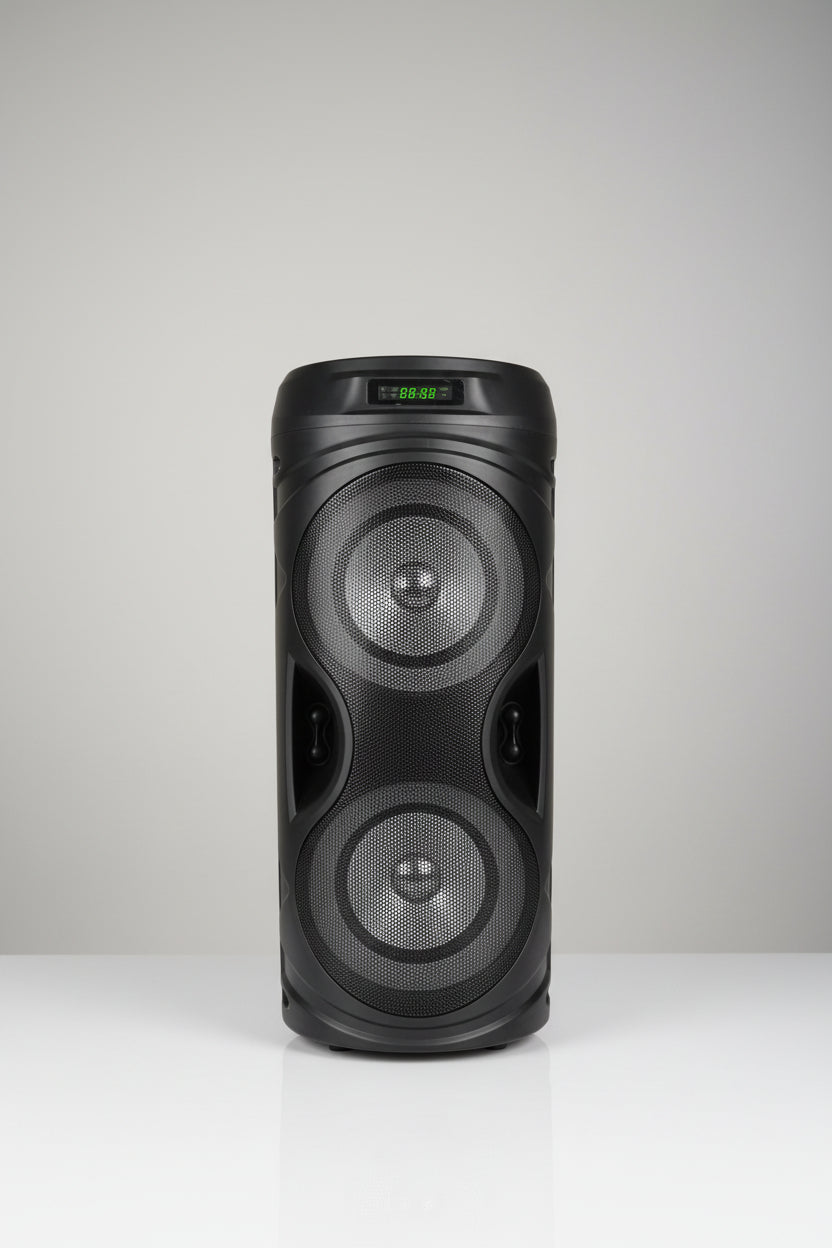Głośnik Bluetooth Party Speaker RGB 2x5W - TWS, USB-C, 18 LED, 6h grania!
