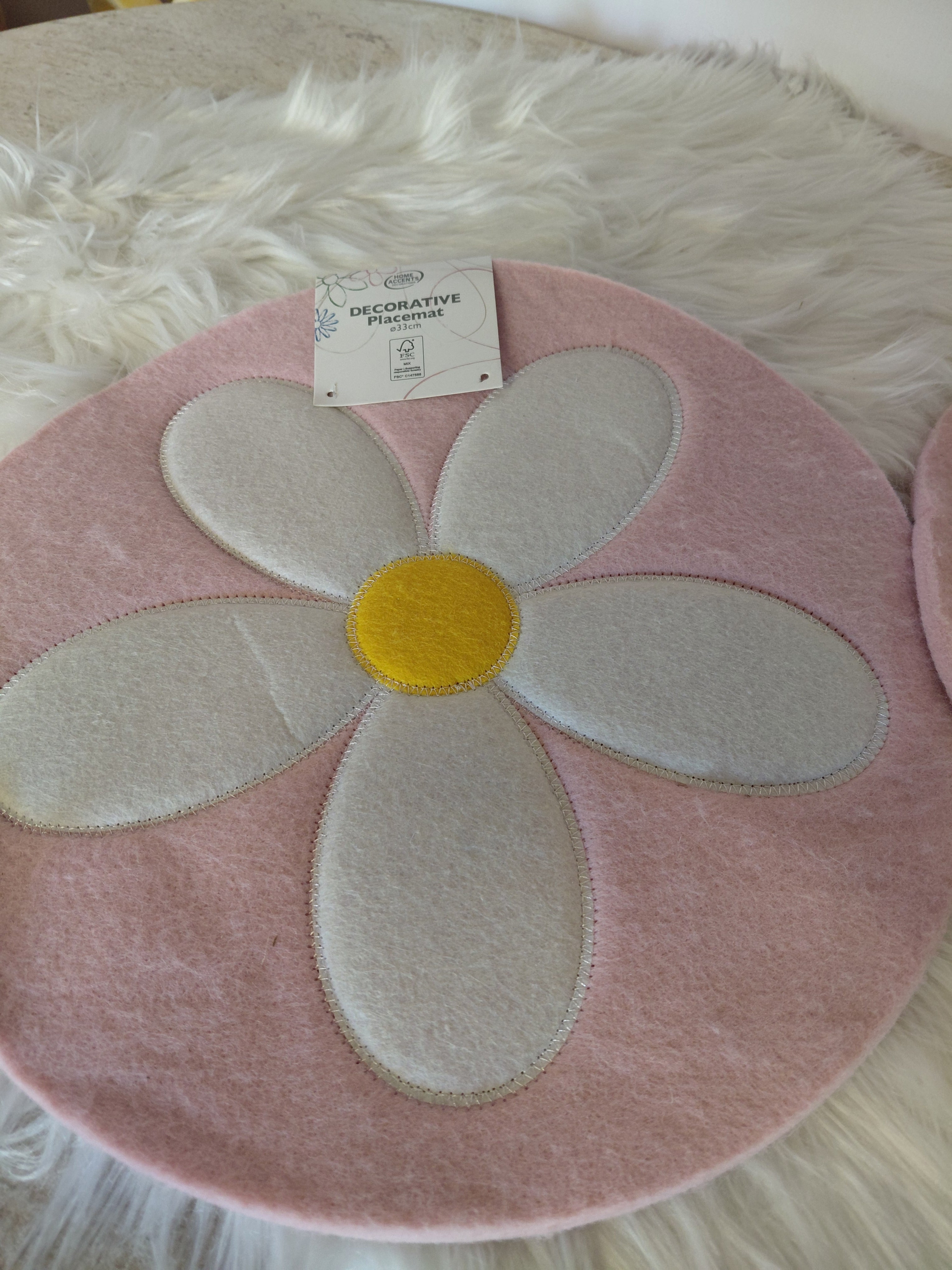 Podkladka Dekoracyjna Stokrotka 2 szt. ø 33 cm