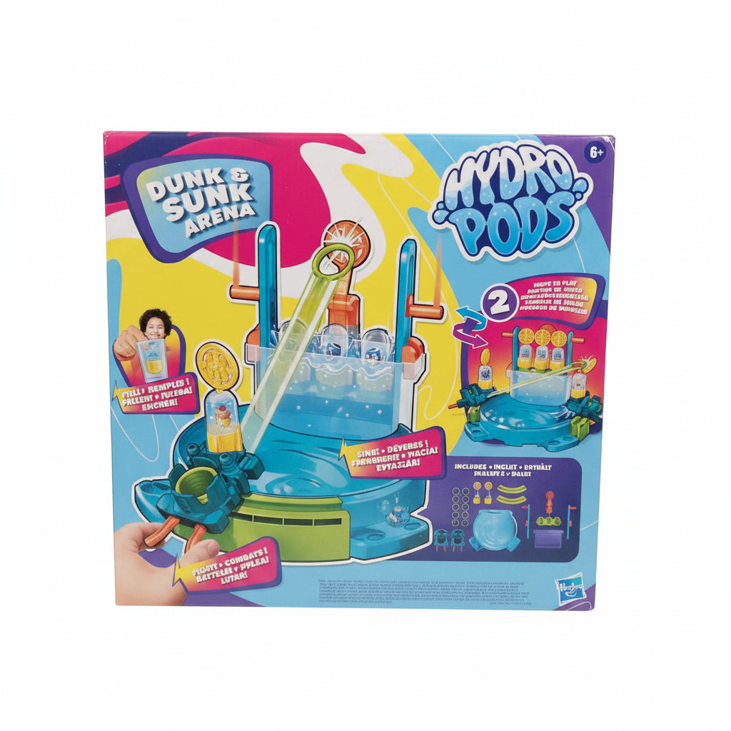 Hydro Pods Dunk & Sunk Arena | Gra Zręcznościowa z Wodą | Hasbro | 2 Sposoby Gry | 6+
