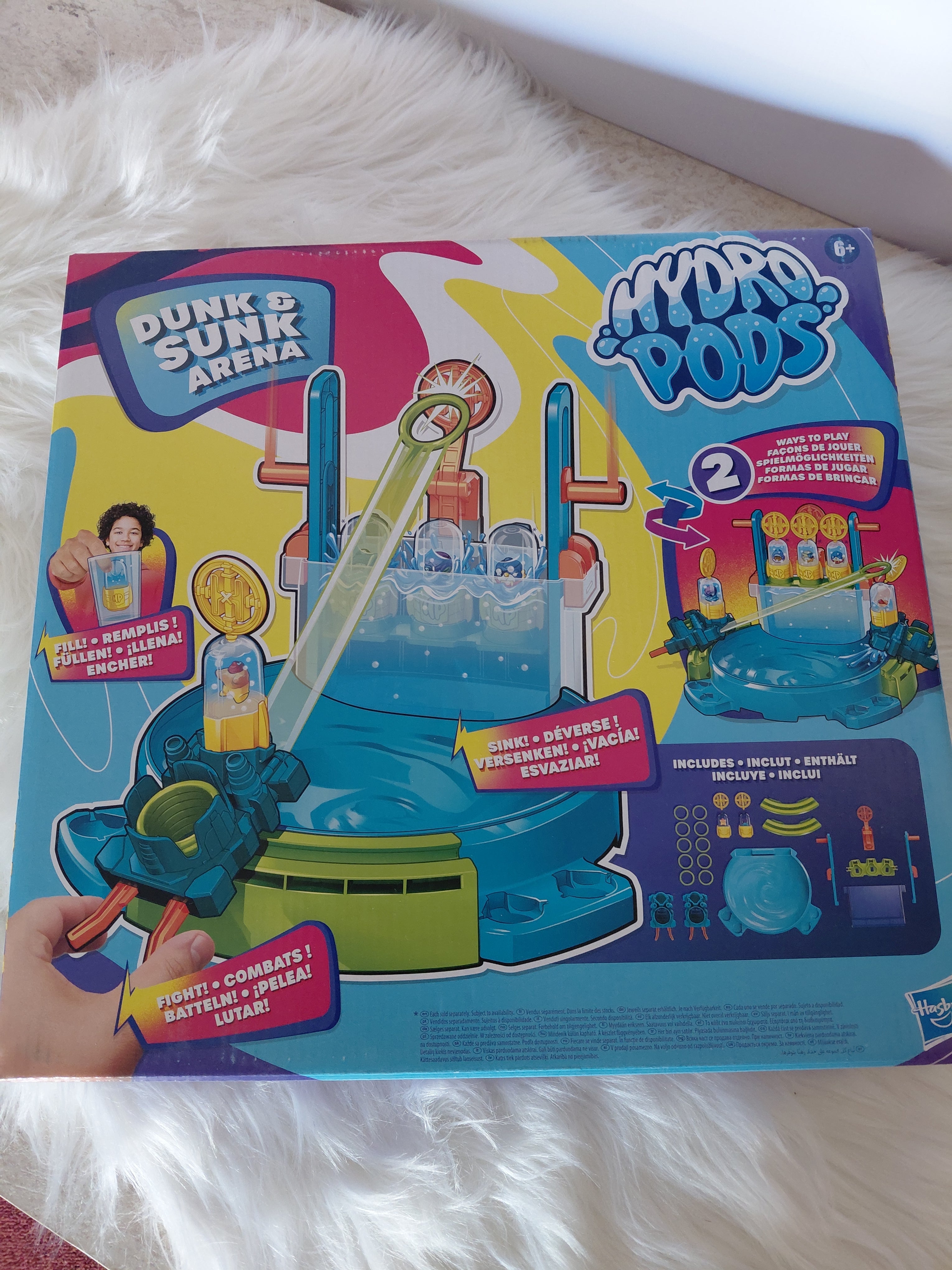 Hydro Pods Dunk & Sunk Arena | Gra Zręcznościowa z Wodą | Hasbro | 2 Sposoby Gry | 6+