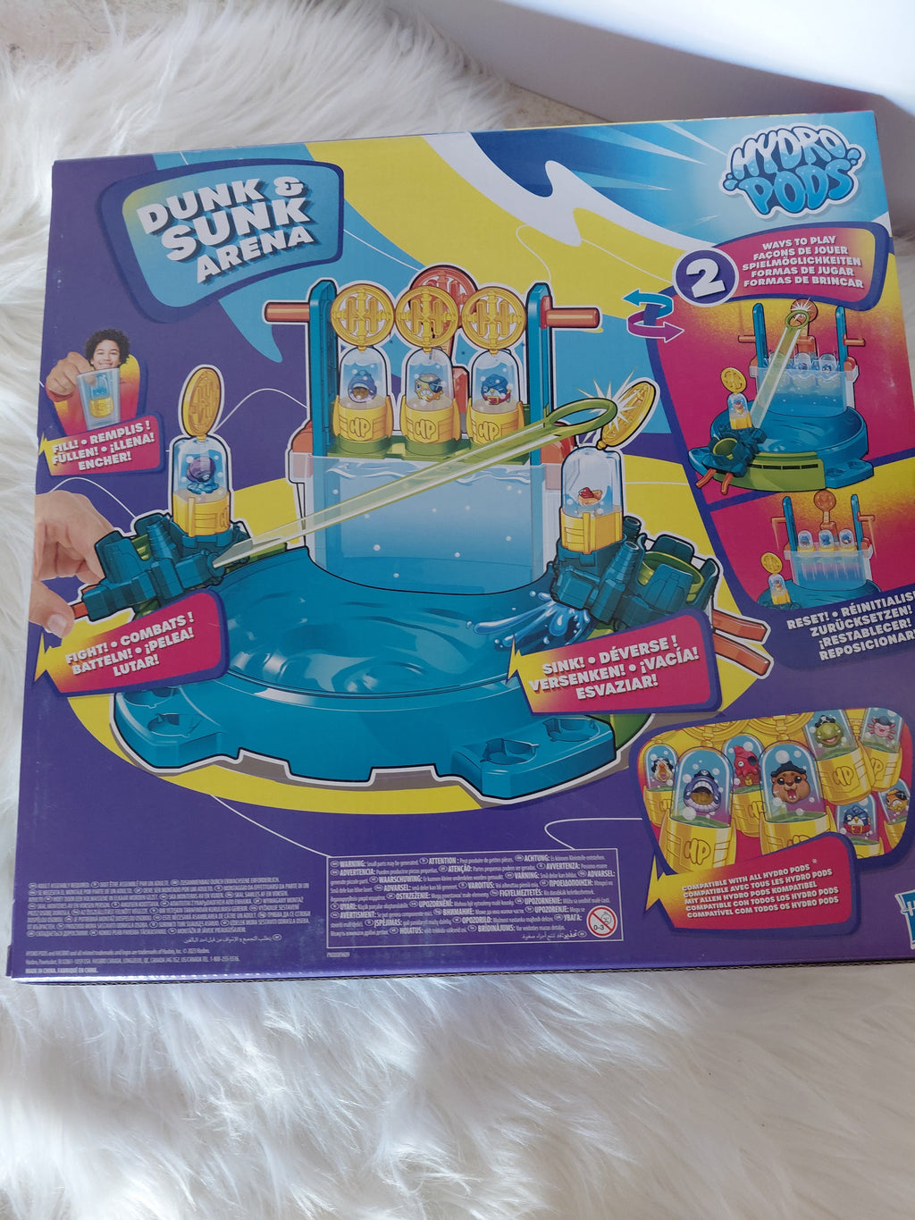 Hydro Pods Dunk & Sunk Arena | Gra Zręcznościowa z Wodą | Hasbro | 2 Sposoby Gry | 6+