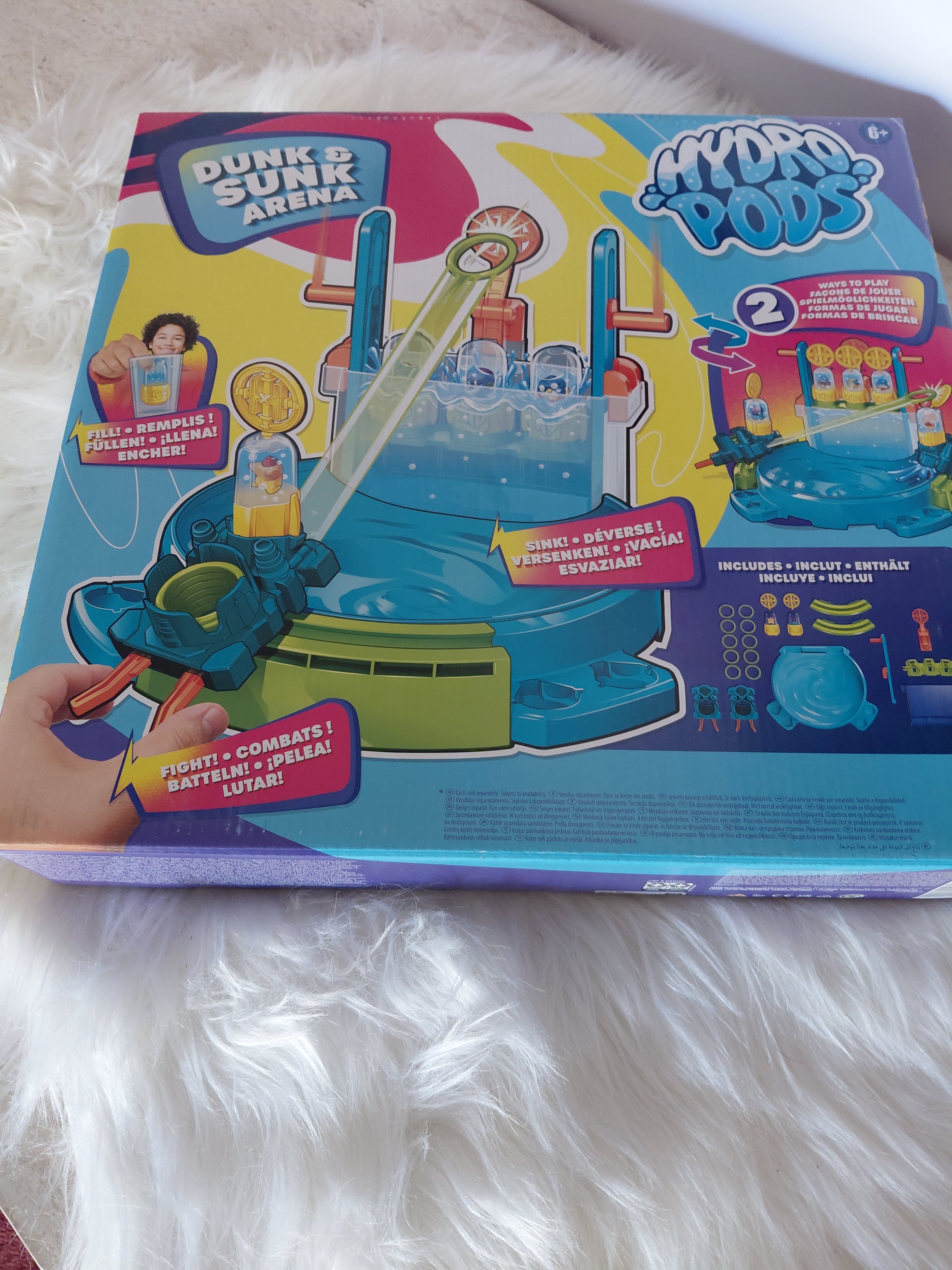 Hydro Pods Dunk & Sunk Arena | Gra Zręcznościowa z Wodą | Hasbro | 2 Sposoby Gry | 6+
